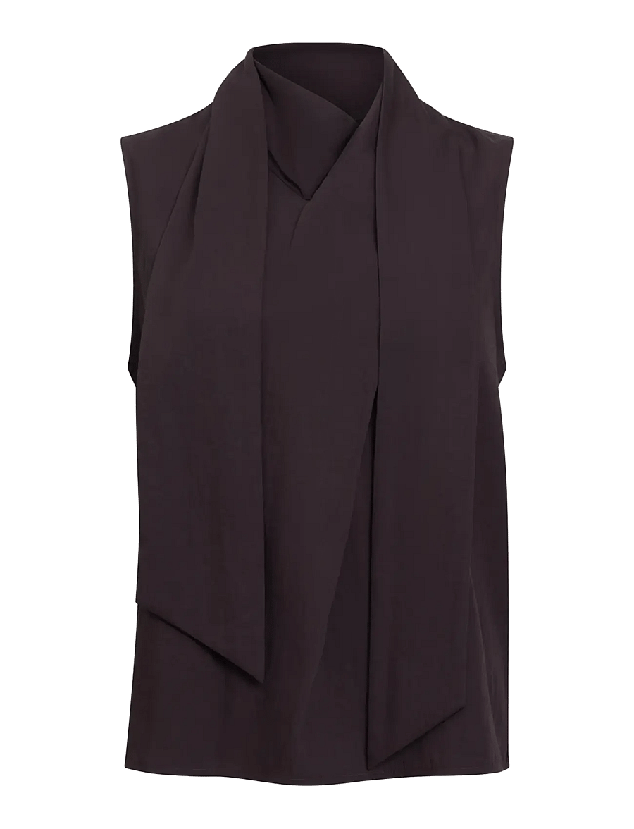French Connection - LEELA SCARF TOP - Ärmellose blusen - mocha brown - 1