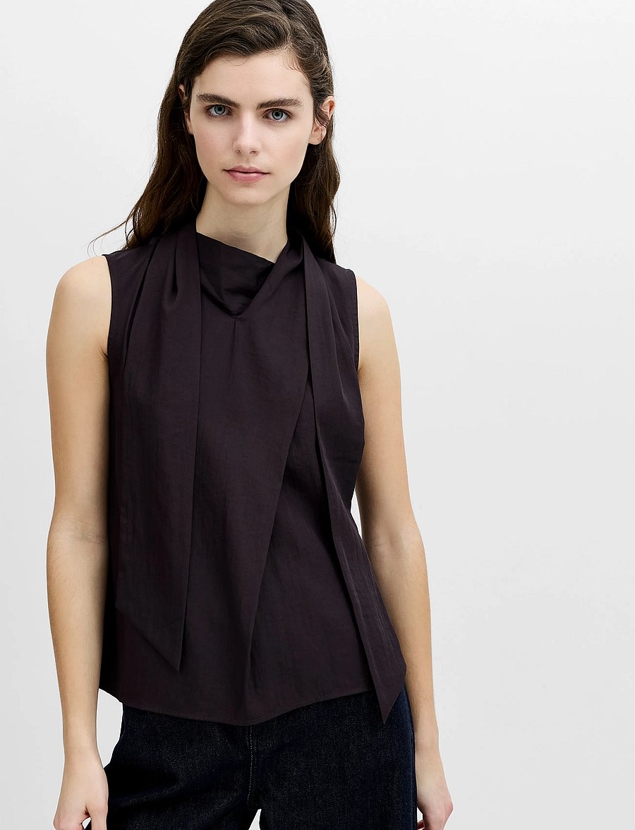 French Connection - LEELA SCARF TOP - Ärmellose blusen - mocha brown - 0