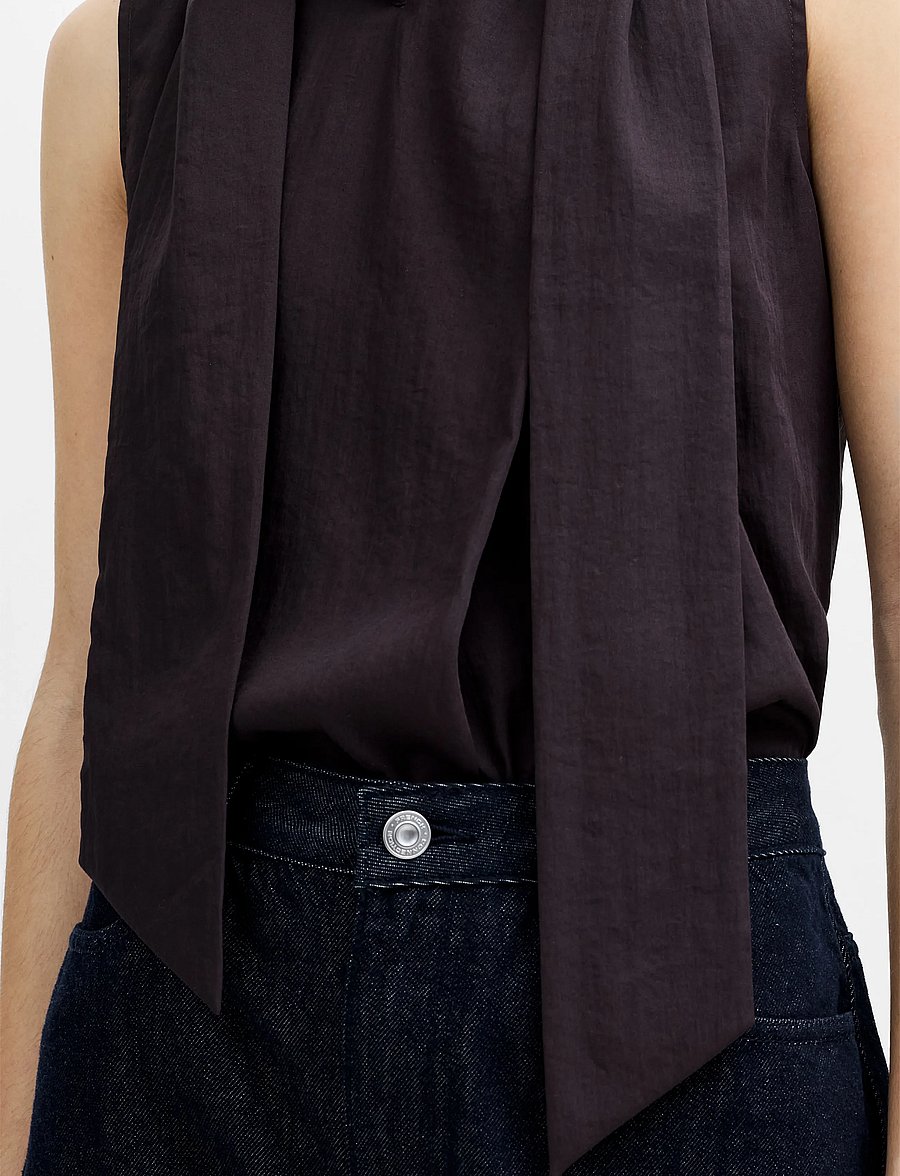 French Connection - LEELA SCARF TOP - Ärmellose blusen - mocha brown - 2