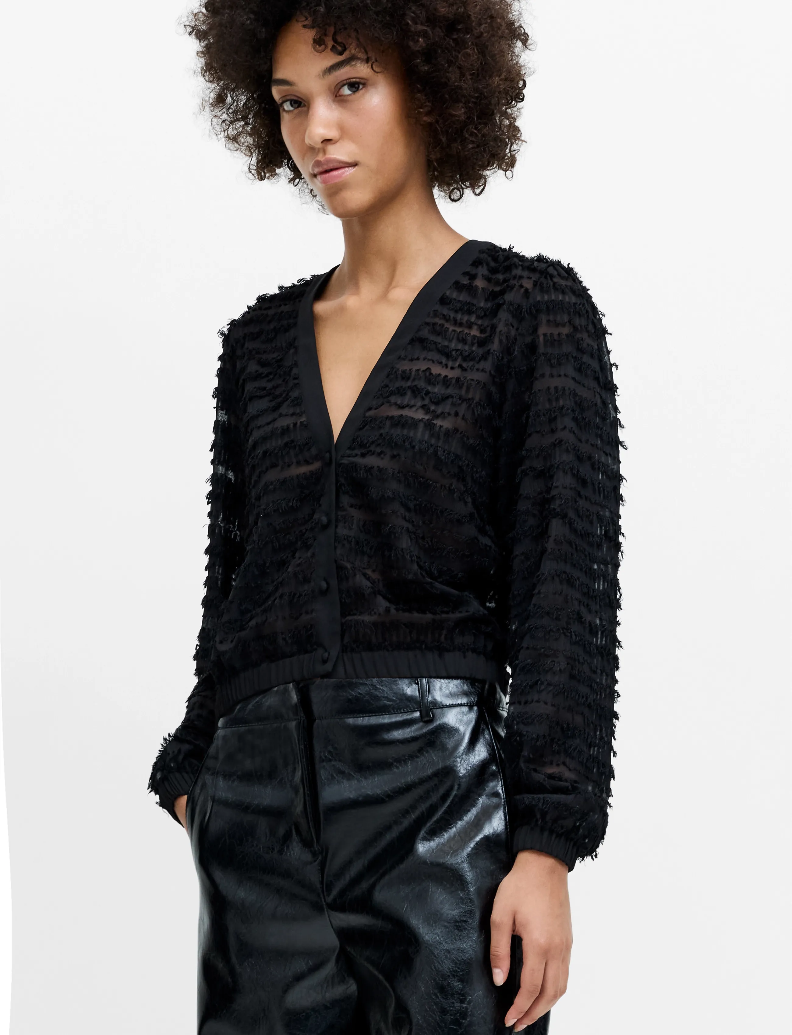 Alana Texured Chiffon Blouse