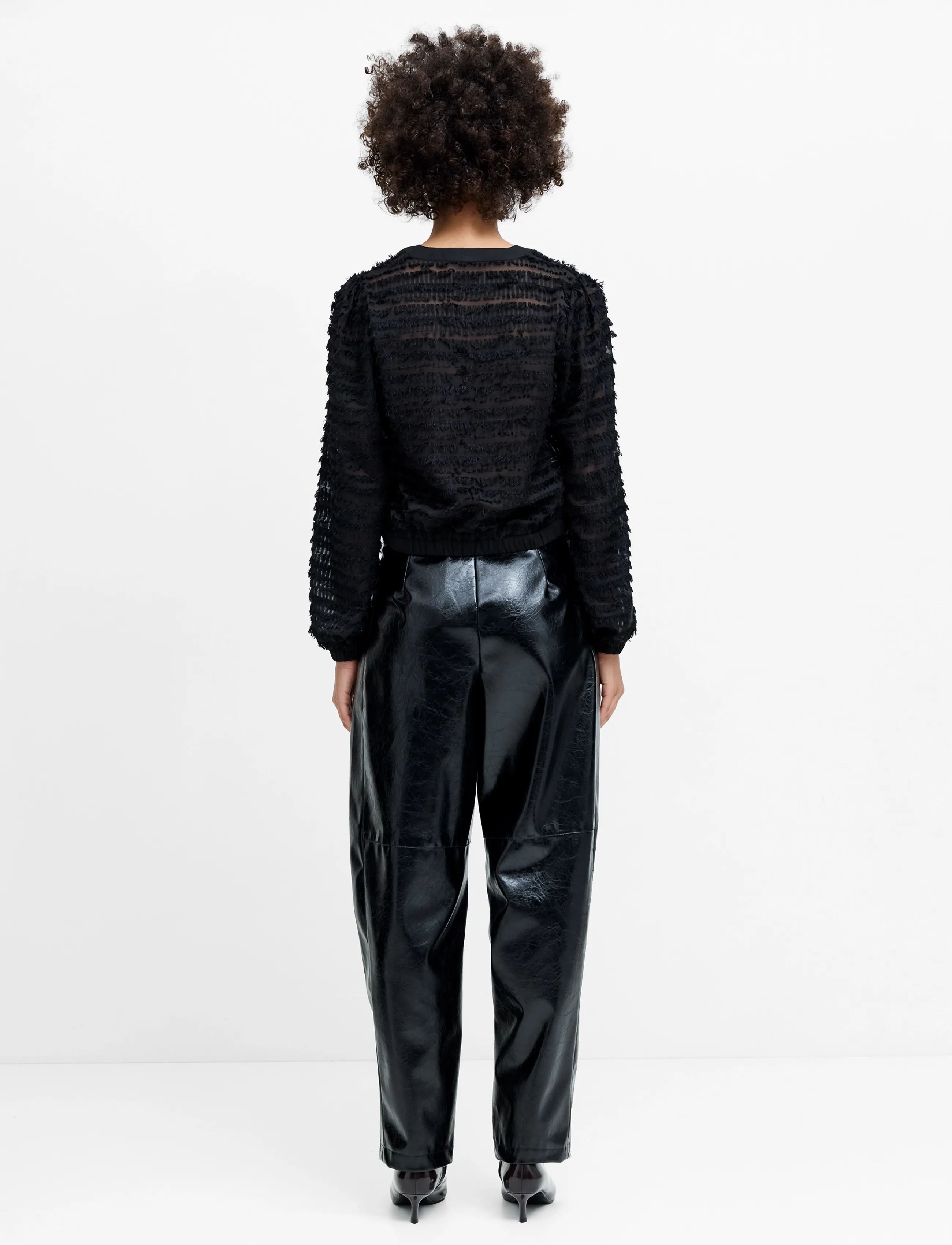 French Connection Alana Texured Chiffon Blouse blusar dam – bild 3
