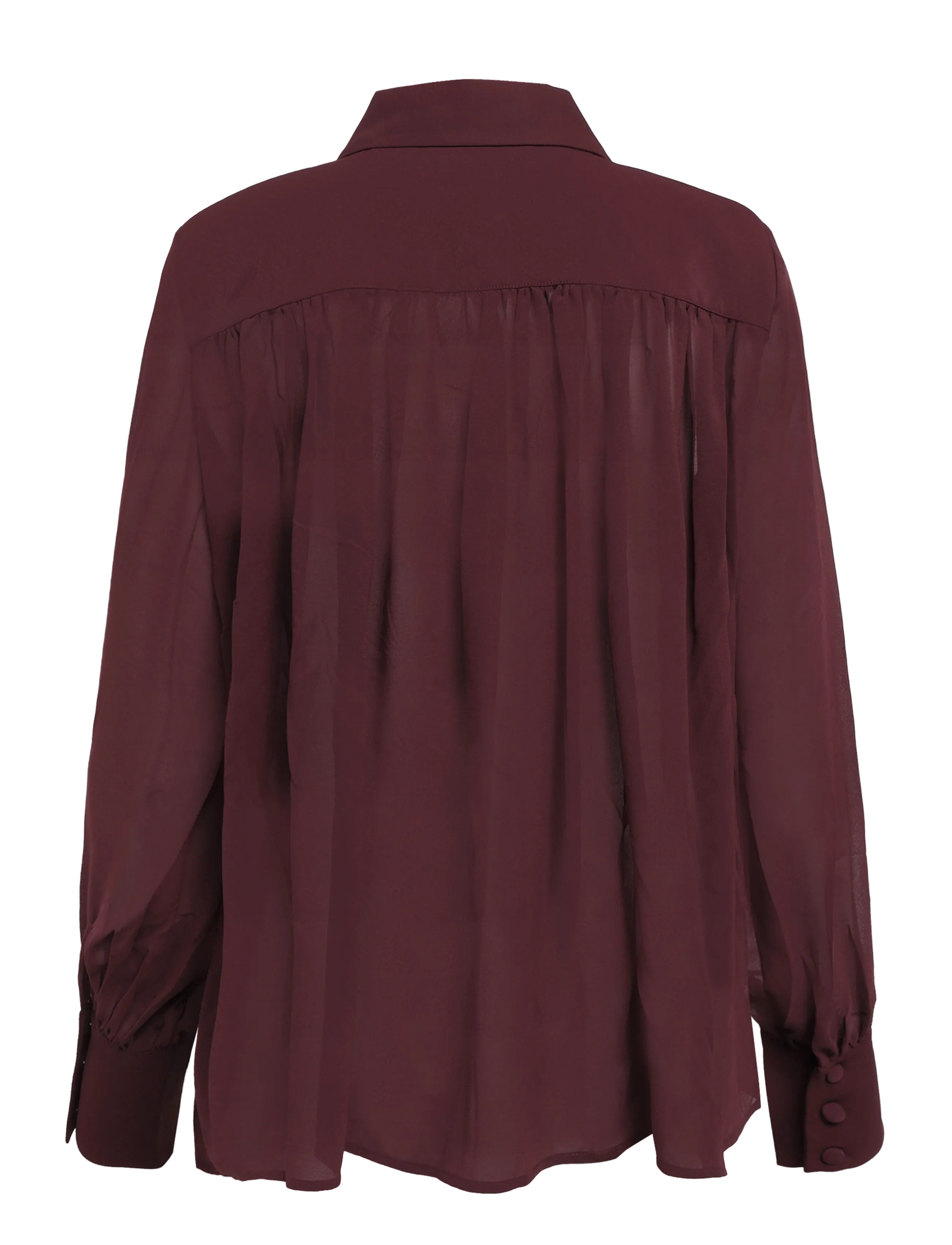 French Connection - AREZZO WIDE SHOULDER SHIRT - langærmede skjorter - cherry liqueur - 2