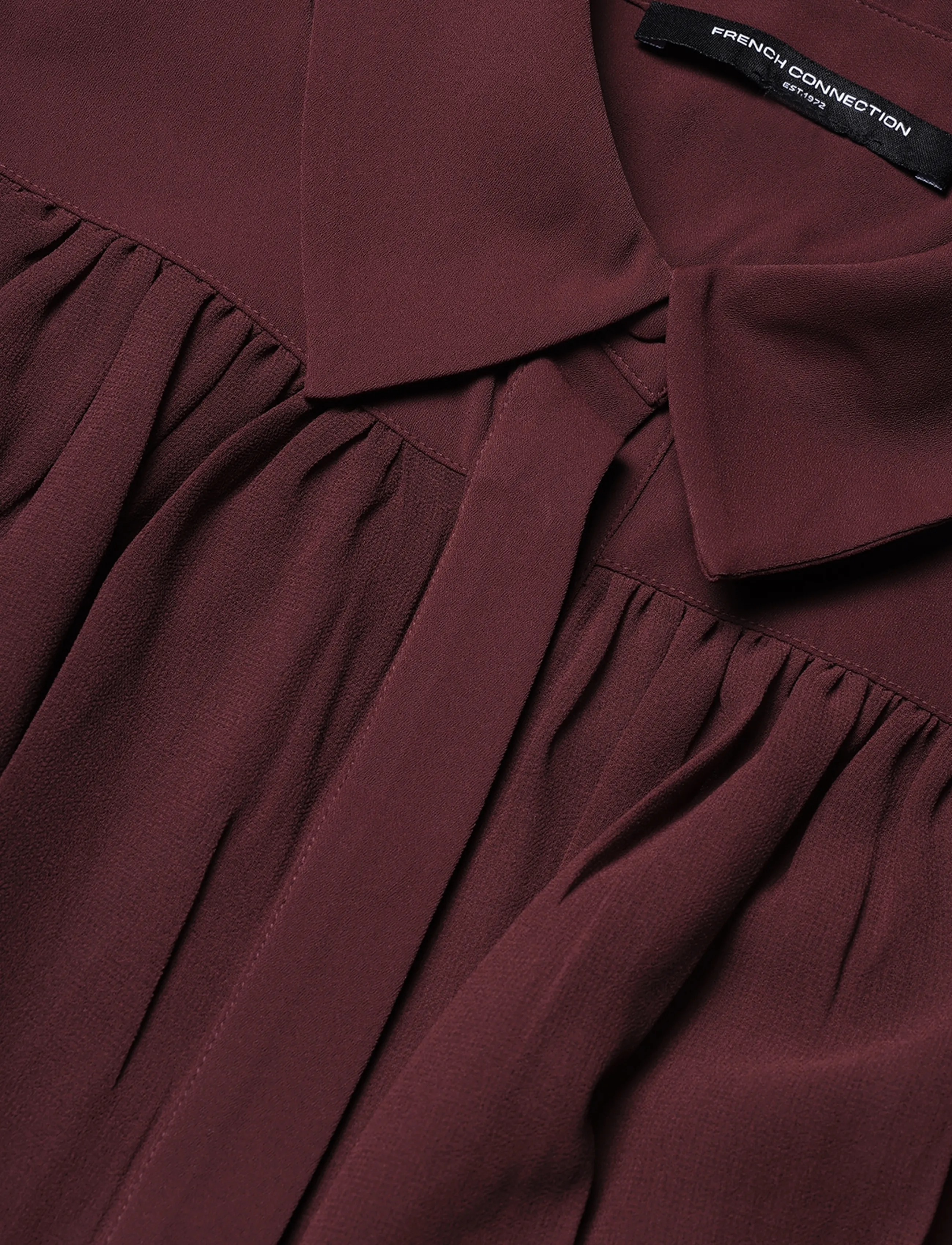 French Connection - AREZZO WIDE SHOULDER SHIRT - langærmede skjorter - cherry liqueur - 5