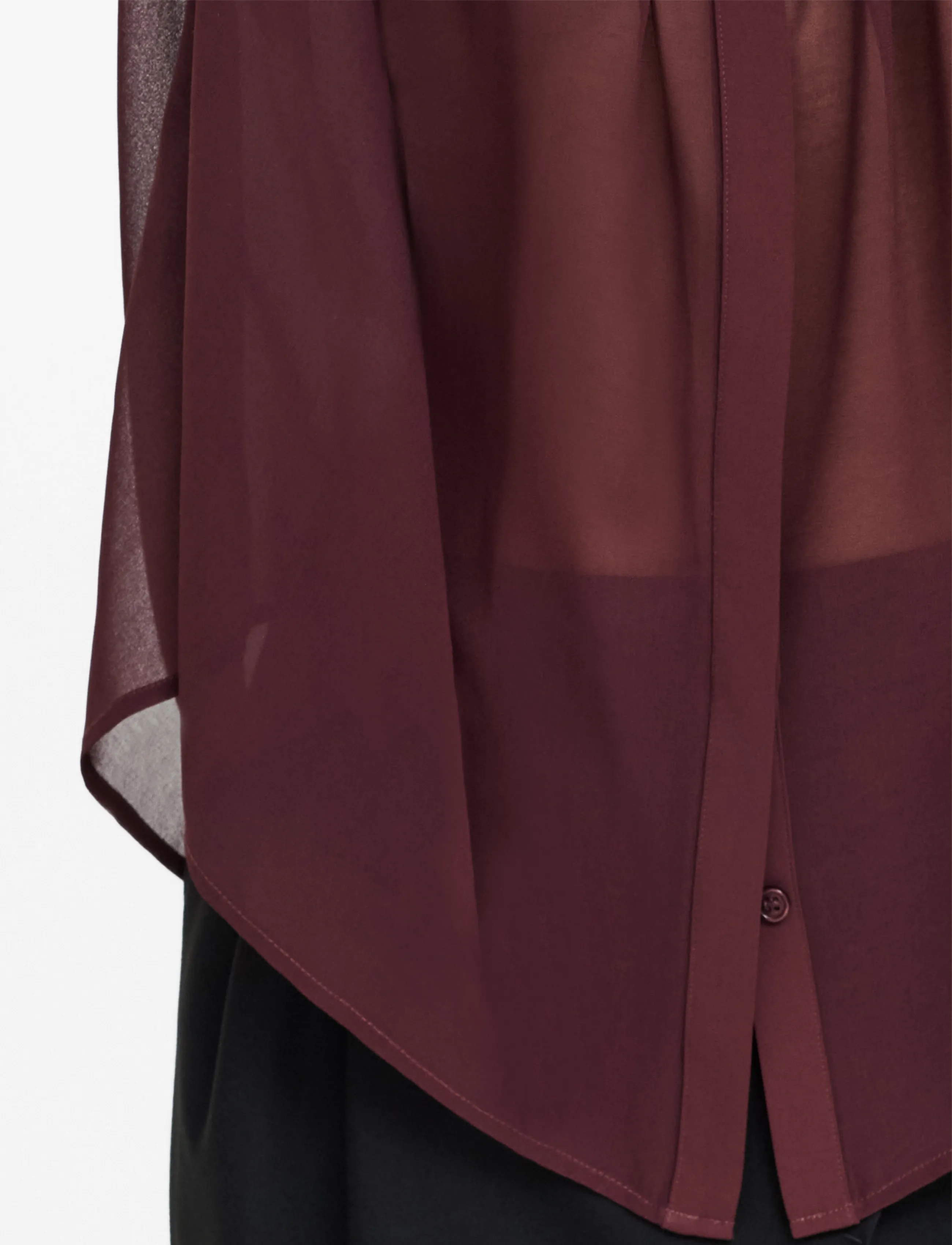 French Connection - AREZZO WIDE SHOULDER SHIRT - long-sleeved shirts - cherry liqueur - 4