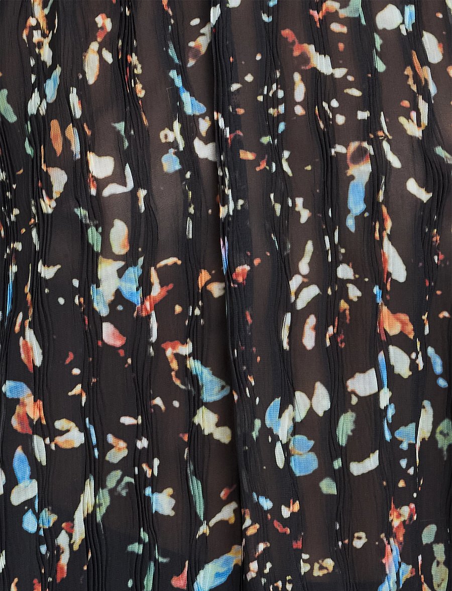French Connection - KYLIE CLAUDETTE TOP - långärmade blusar - black multi - 4