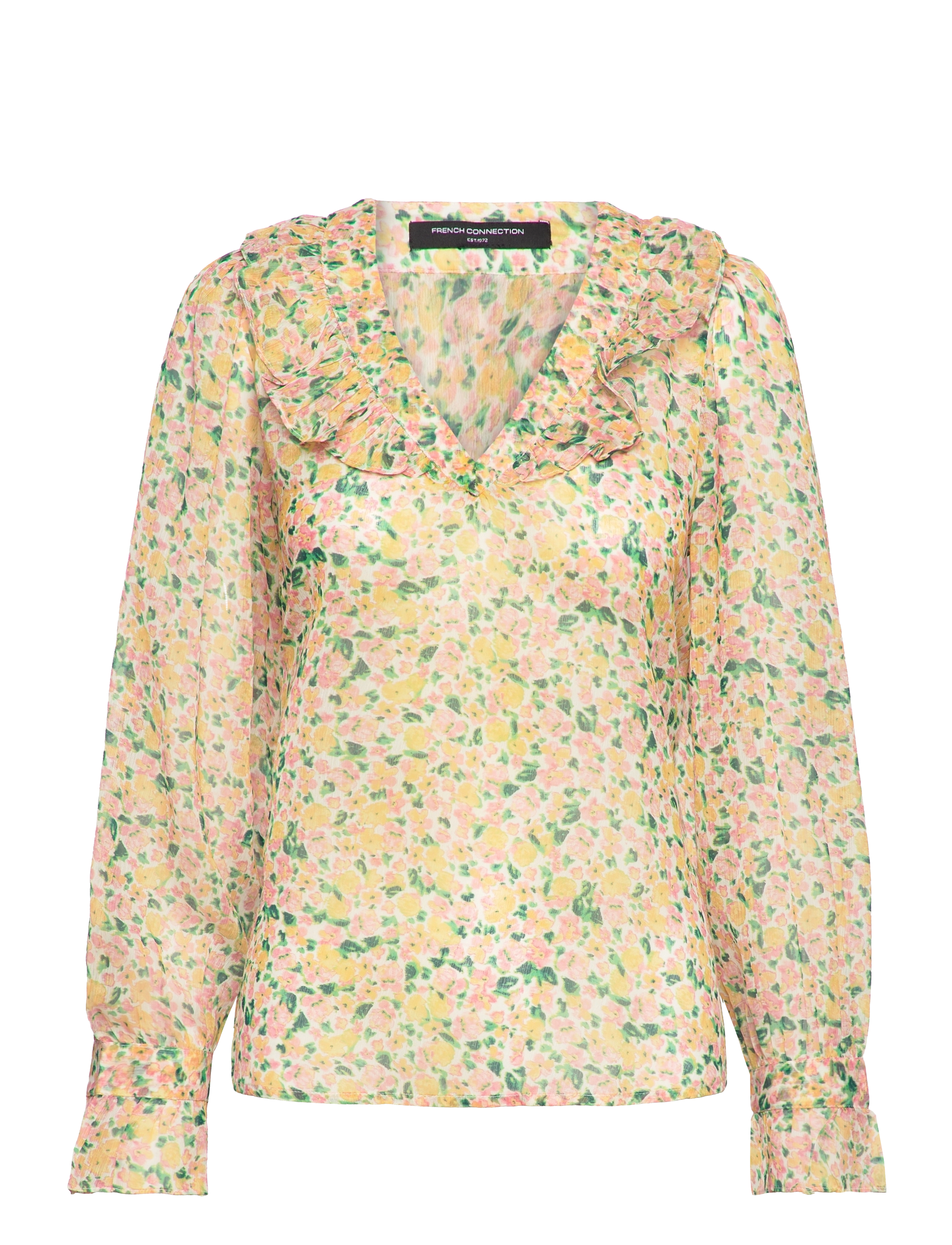 French Connection - ALEEZIA HALLIE CRINKLE SHIRT - pear - 1