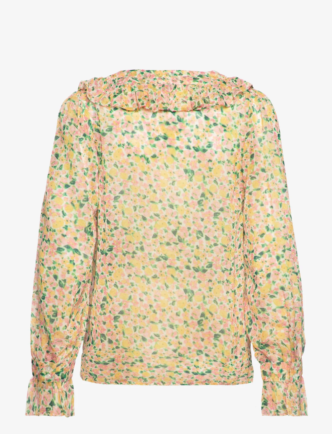 French Connection - ALEEZIA HALLIE CRINKLE SHIRT - long-sleeved blouses - pear - 1