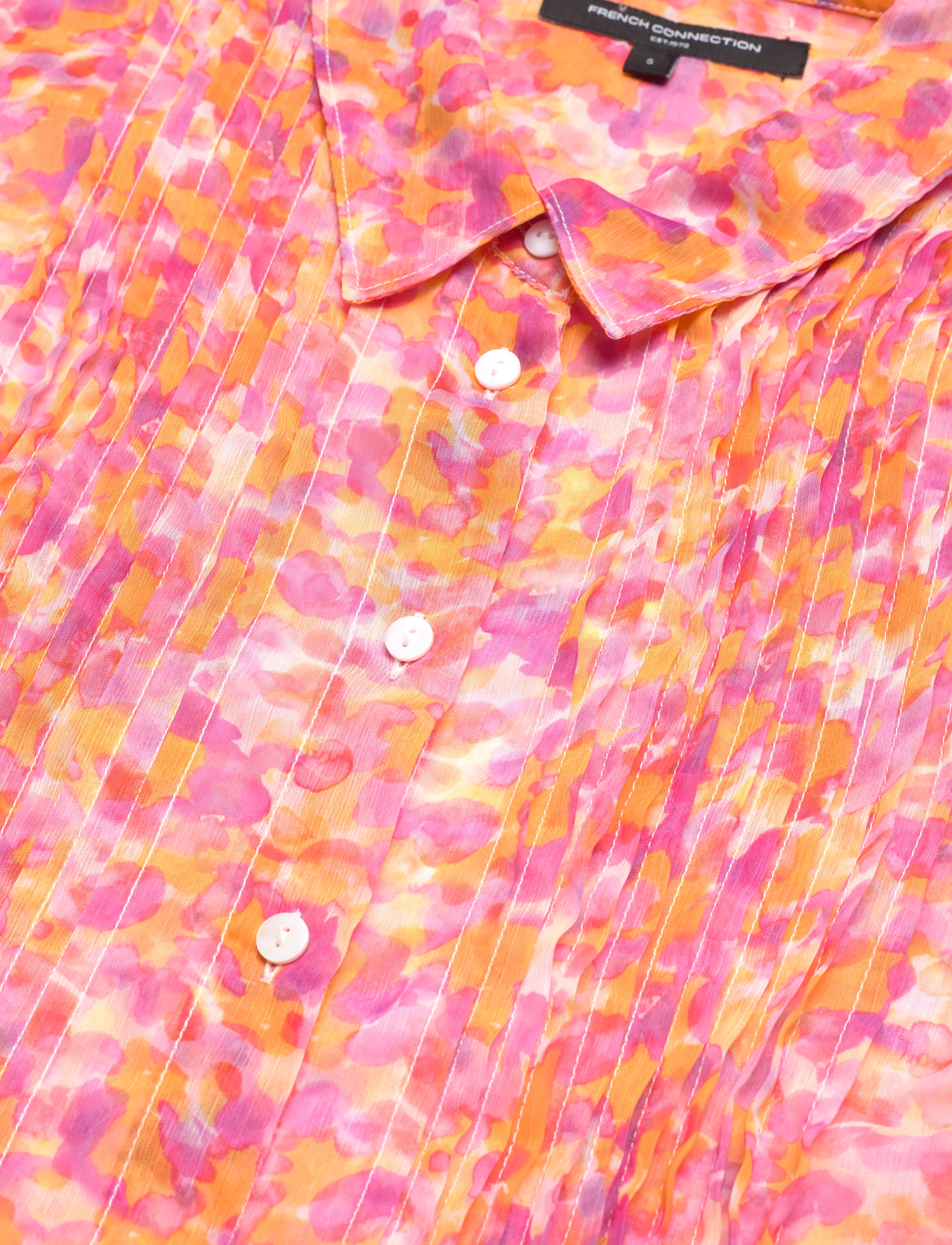 French Connection - CASS HALLIE CRINKLE PINTUCK SH - persimmon - 4