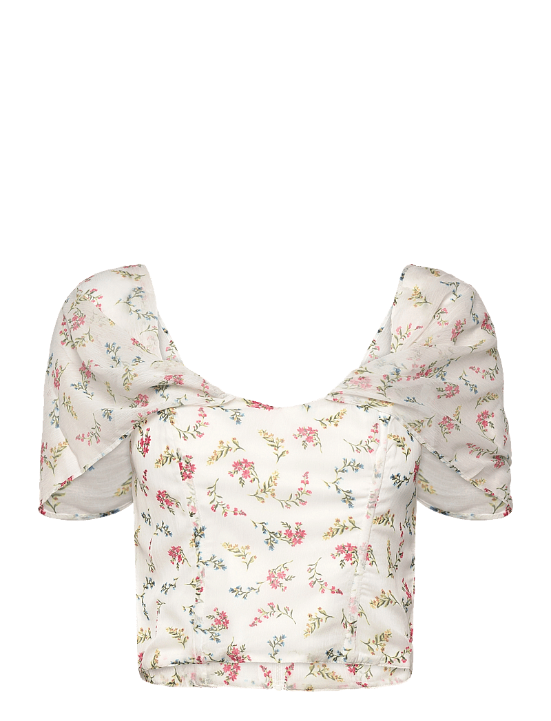 French Connection - FLORIANA HALLIE CRINKLE TOP - linnen - summer white - 1