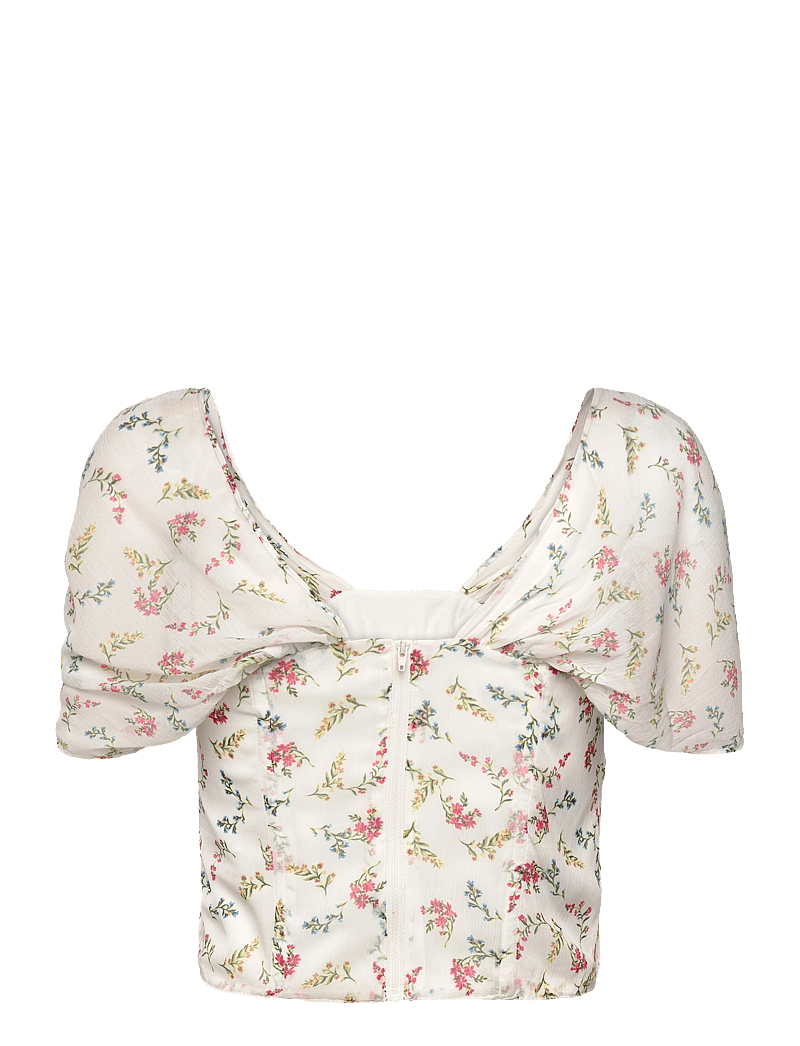French Connection - FLORIANA HALLIE CRINKLE TOP - linnen - summer white - 2