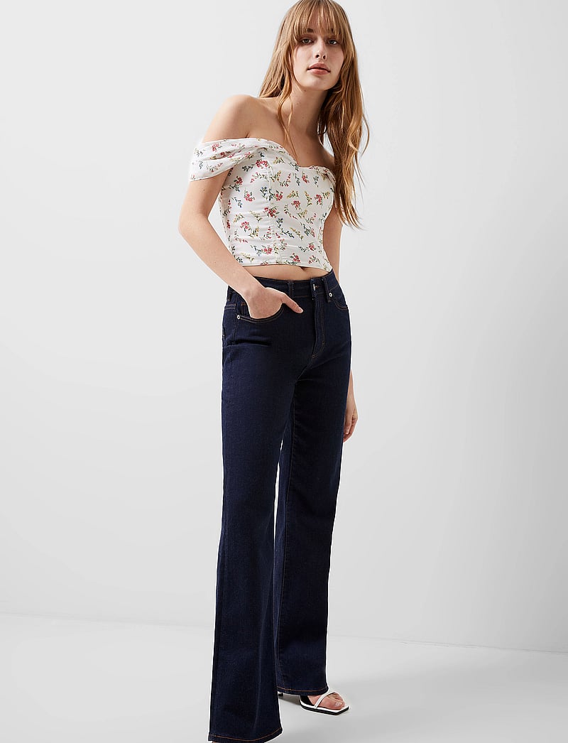French Connection - FLORIANA HALLIE CRINKLE TOP - linnen - summer white - 0