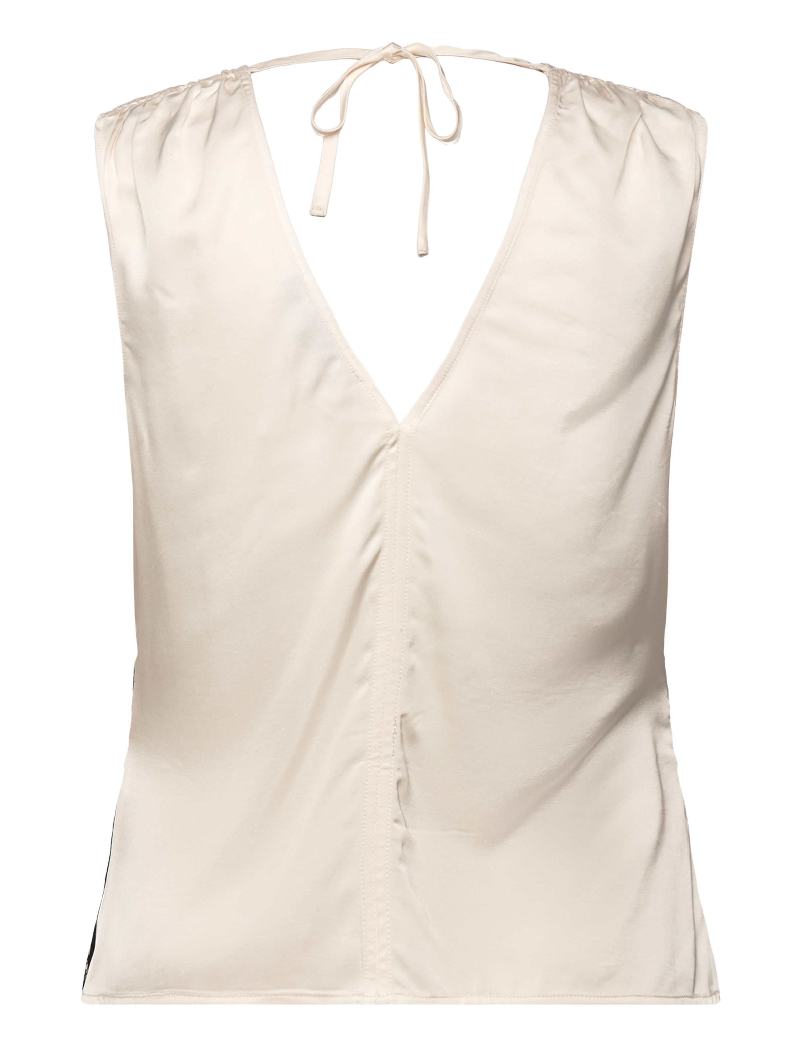 French Connection - ENNIS SATIN LACE TOP - classic cream/blacko - 2