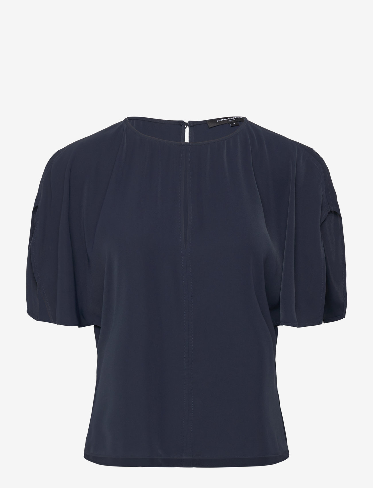 French Connection - CARMEN CREPE FLARE SLEEVE TOP - kortærmede bluser - marine - 1