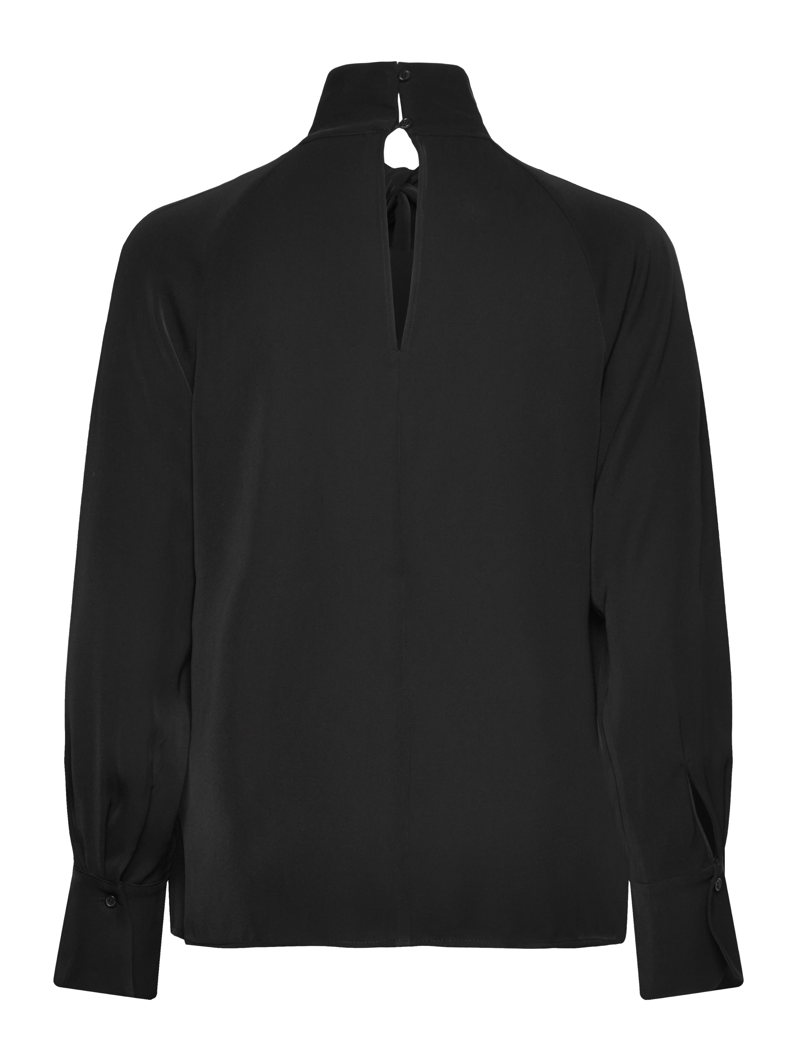 French Connection - CARMEN CREPE TIE BLOUSE - langærmede bluser - blackout - 1