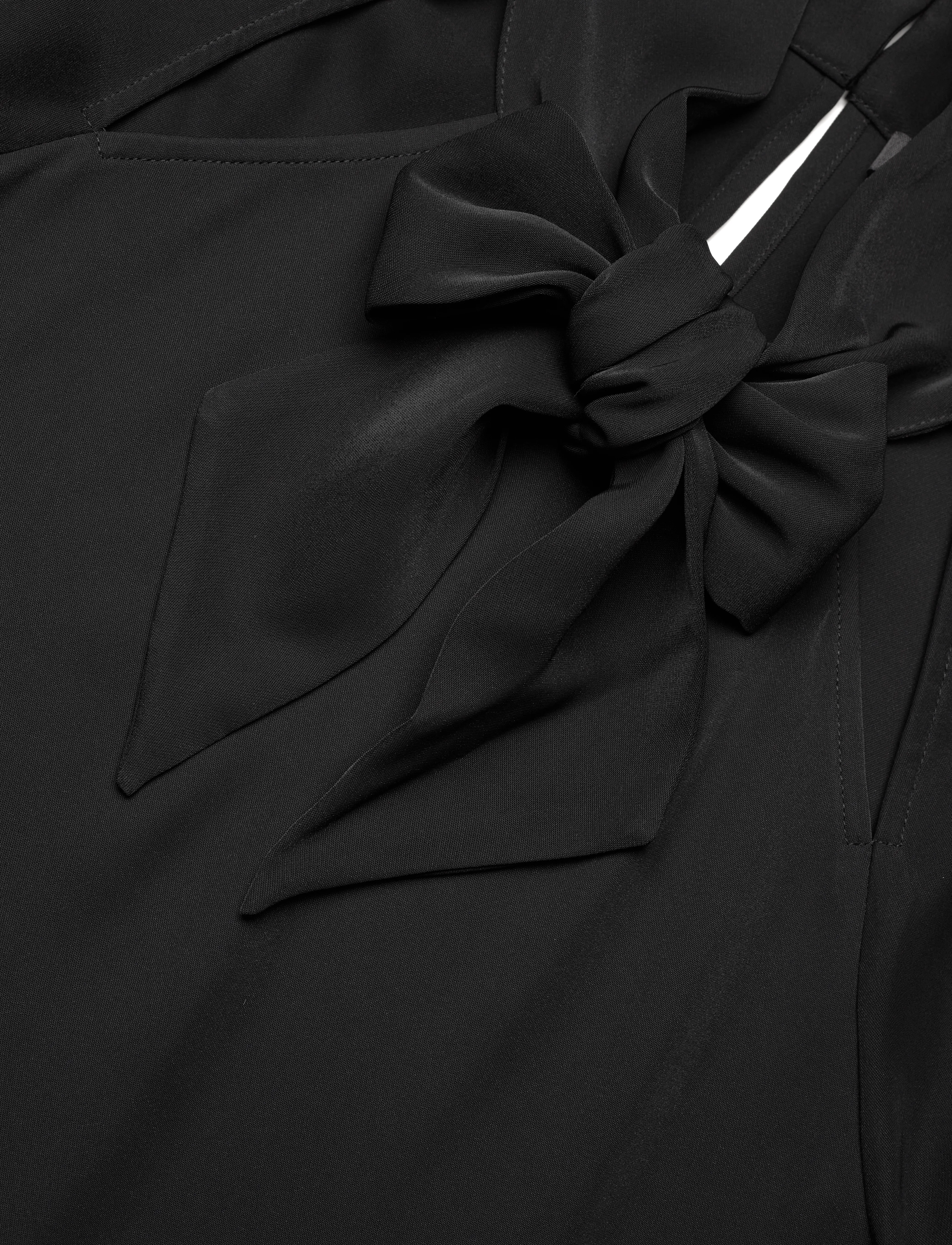 French Connection - CARMEN CREPE TIE BLOUSE - langærmede bluser - blackout - 2