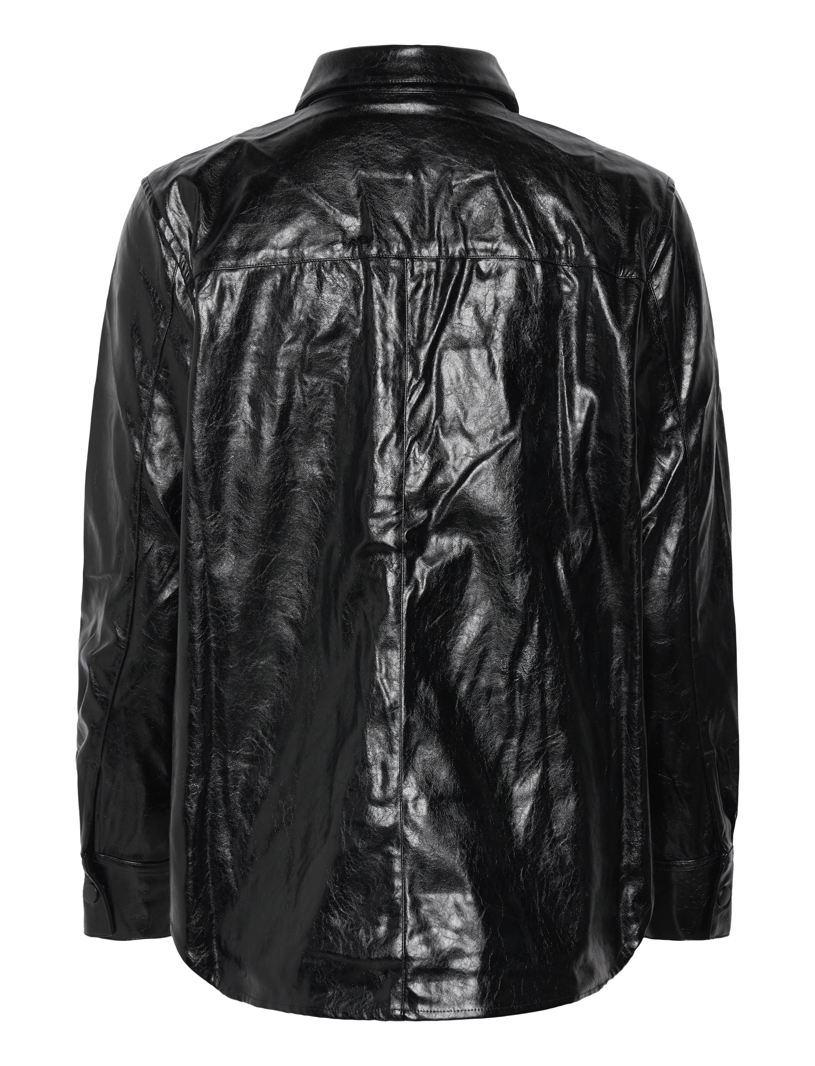 French Connection - EMMETT PU OVERSHIRT - blackout - 2