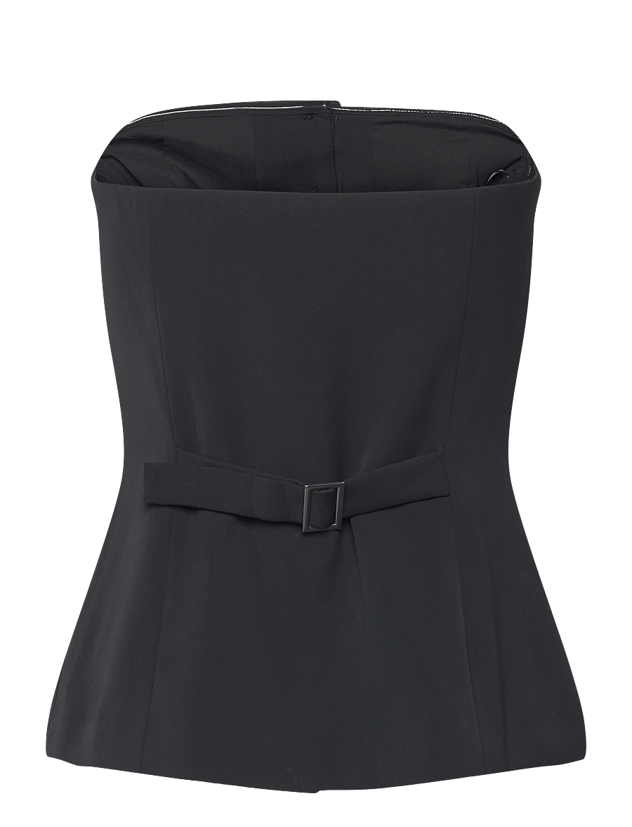 French Connection - HARRIE SUITING STRAPLESS TOP - varrukateta topid - blackout - 2