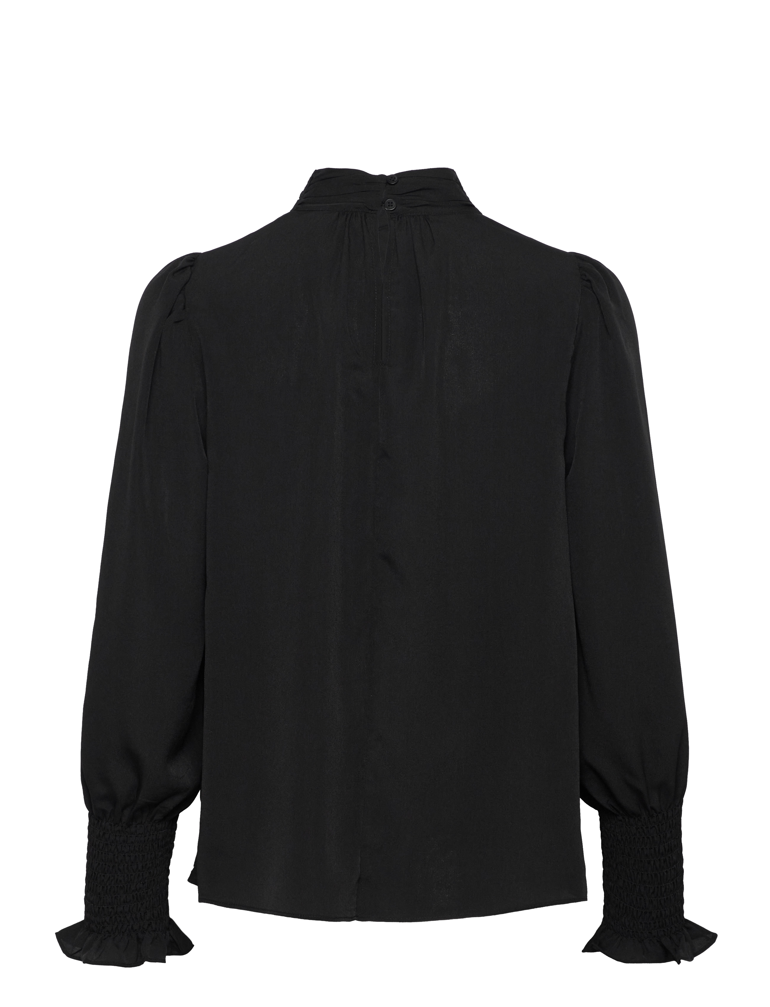 French Connection - CREPE LIGHT HIGH NK L.S TOP - palaidinės ilgomis rankovėmis - black - 1