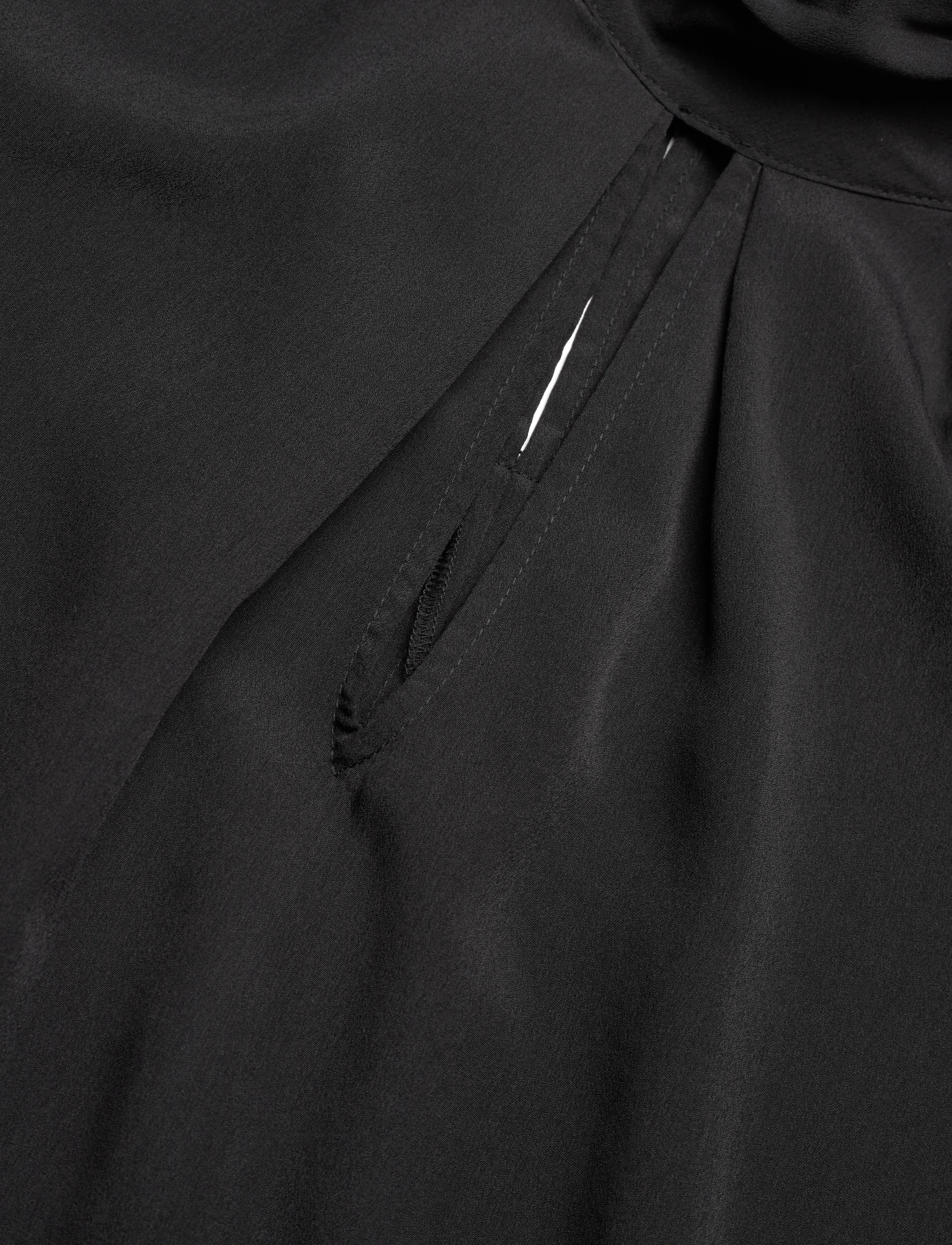 French Connection - CREPE LIGHT HIGH NK L.S TOP - palaidinės ilgomis rankovėmis - black - 2