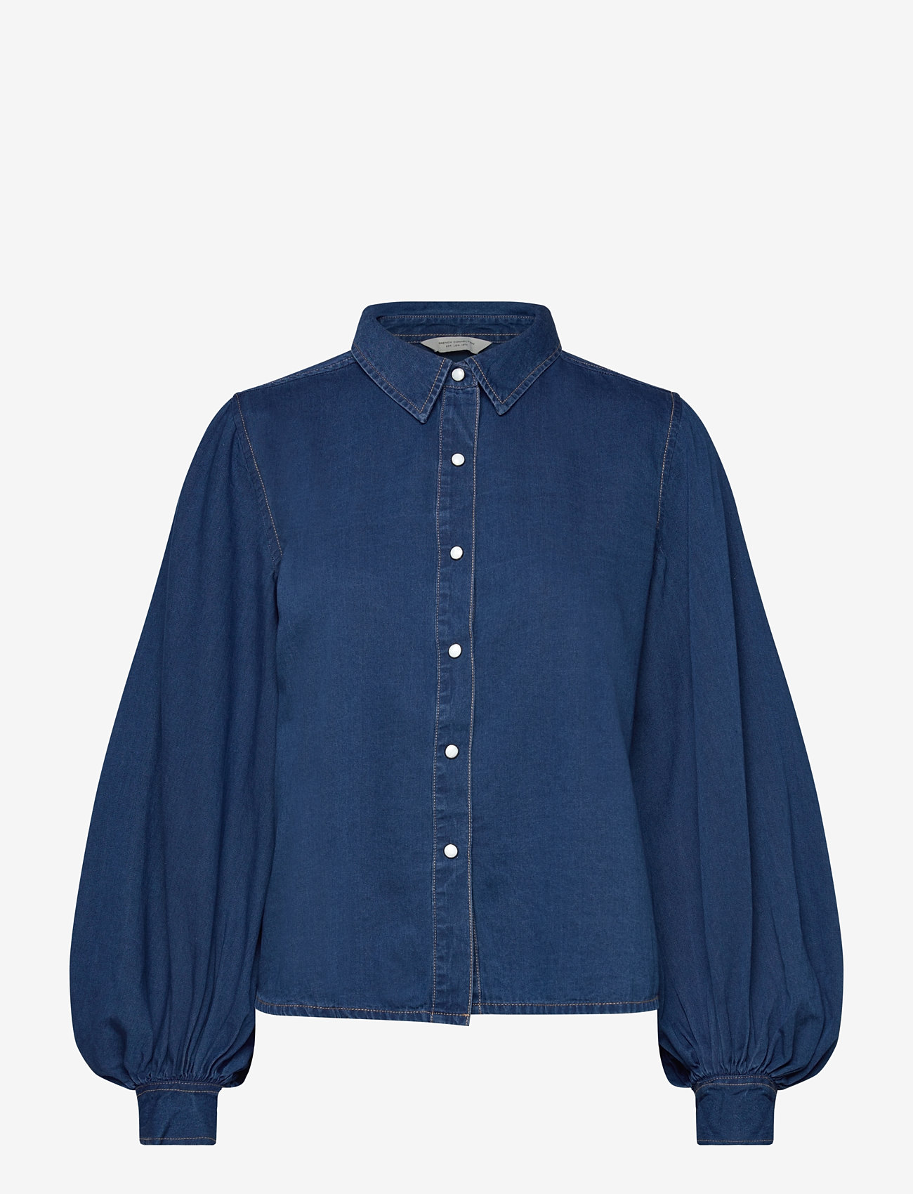 French Connection - ZAVES CHAMBRAY SLV SHIRT - jeanshemden - chambray blue - 1