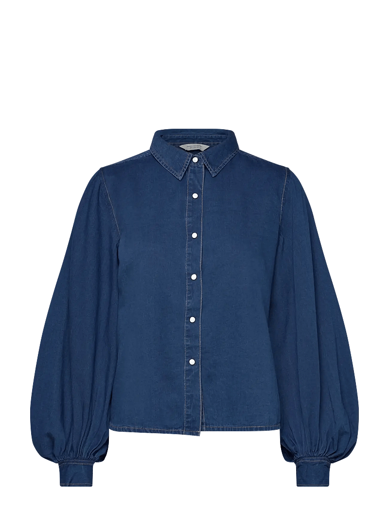 French Connection - ZAVES CHAMBRAY SLV SHIRT - jeanshemden - chambray blue - 1
