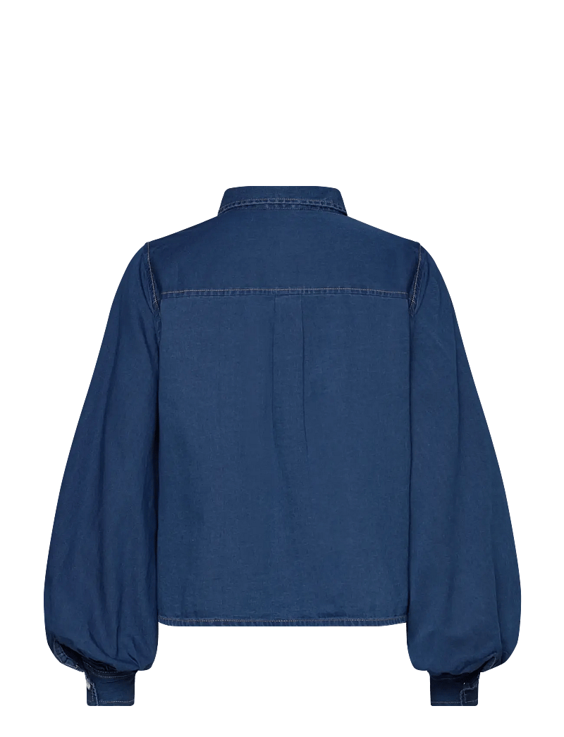 French Connection - ZAVES CHAMBRAY SLV SHIRT - jeanshemden - chambray blue - 2