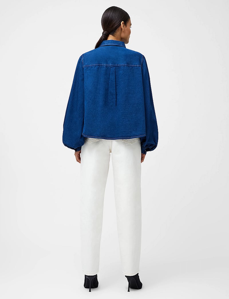 French Connection - ZAVES CHAMBRAY SLV SHIRT - jeanshemden - chambray blue - 0