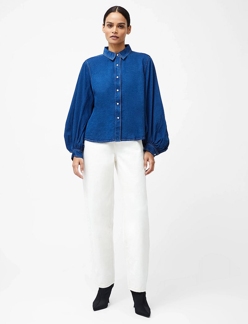 French Connection - ZAVES CHAMBRAY SLV SHIRT - jeanshemden - chambray blue - 3