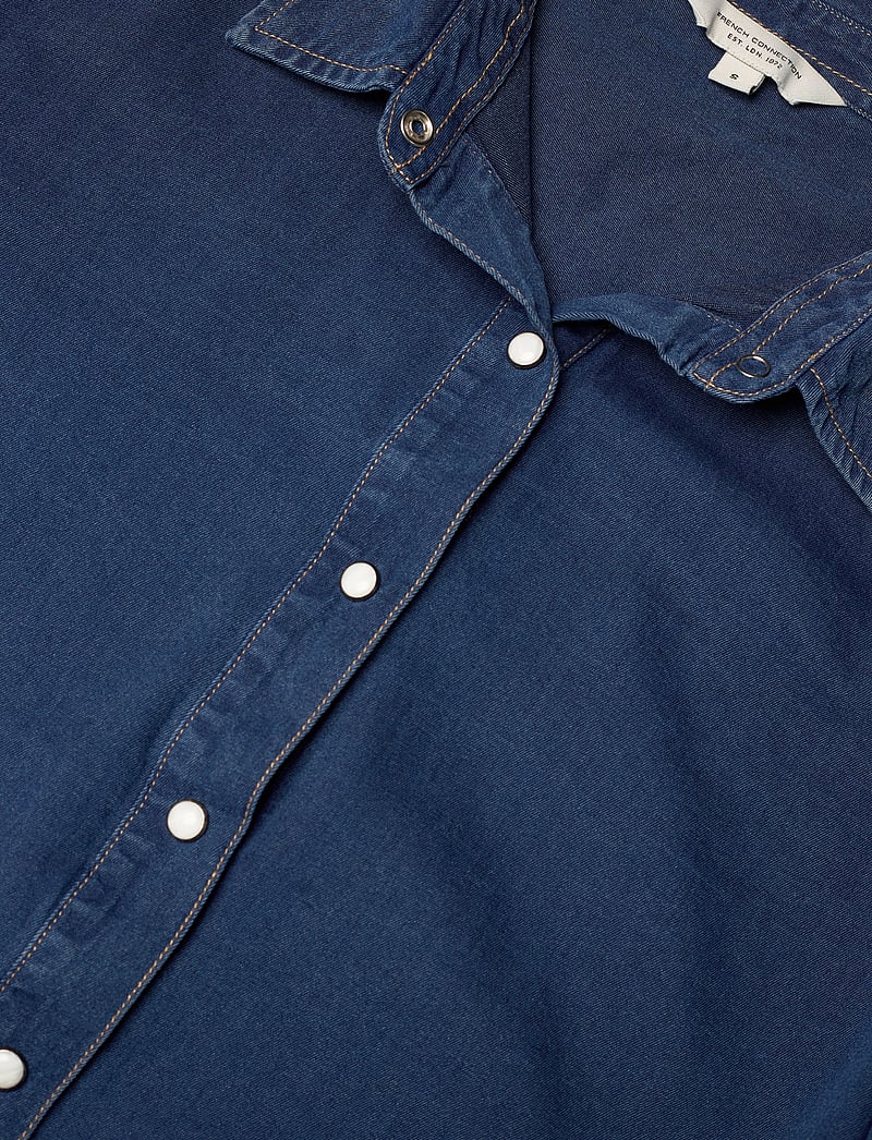 French Connection - ZAVES CHAMBRAY SLV SHIRT - jeanshemden - chambray blue - 4