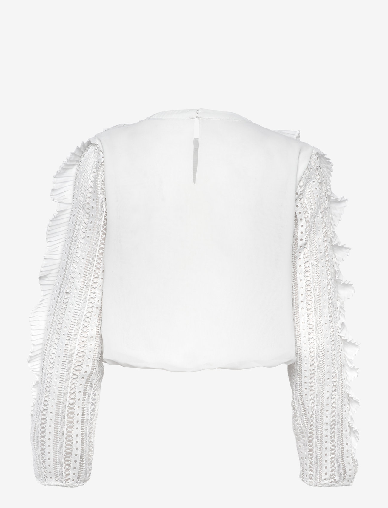 French Connection - ANNIKA LACE FRILL TOP - pikkade varrukatega pluusid - summer white - 2
