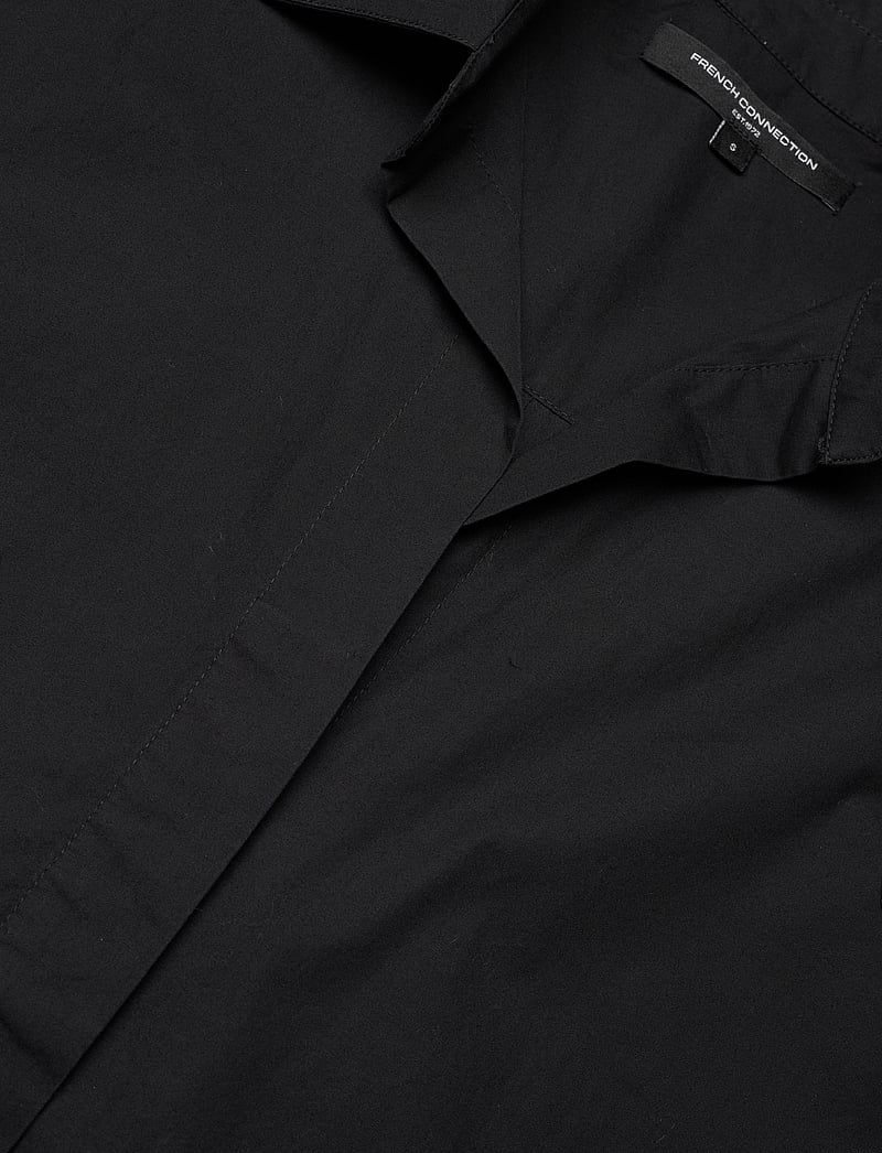 French Connection - CAMBRIA COTTON EMBROIDERED TOP - langärmlige hemden - black/cream - 4