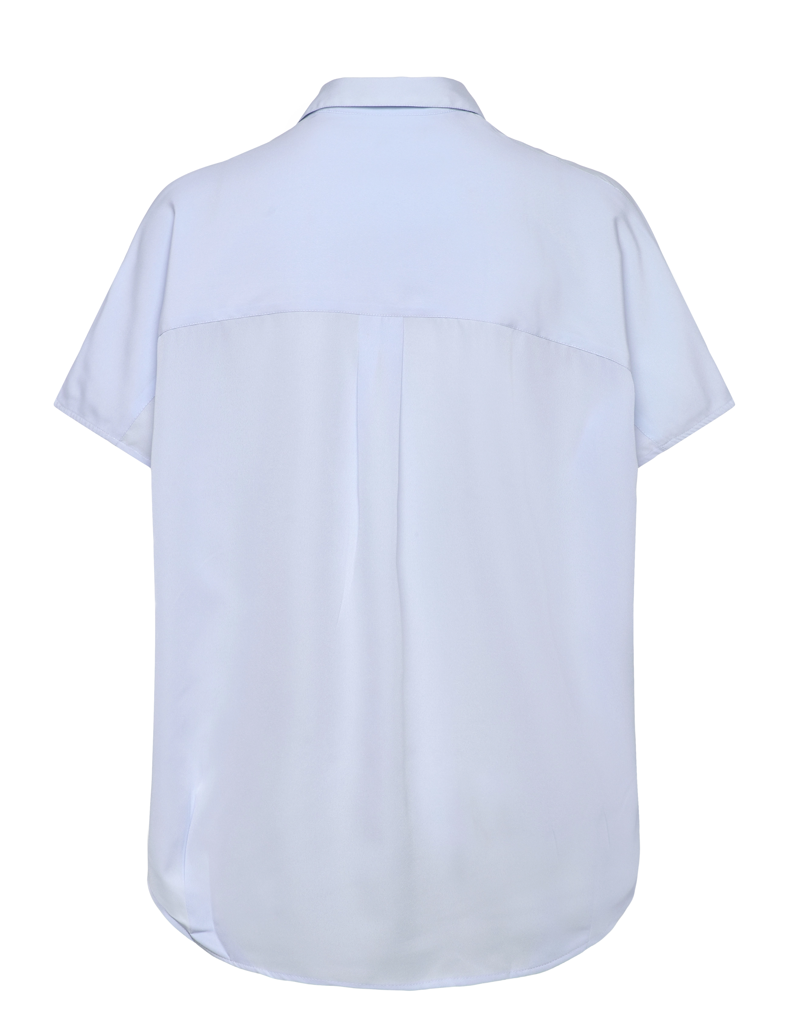 French Connection - CREPE LIGHT S/LESS POPOVER - kurzärmlige hemden - sky blue - 1