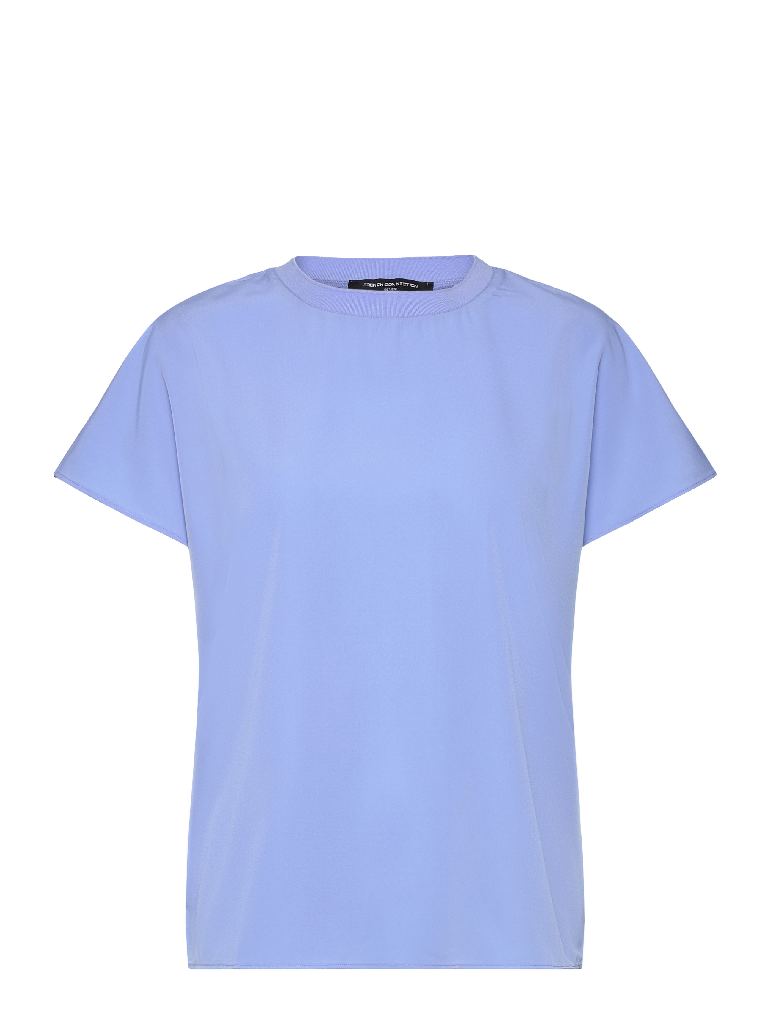 French Connection CAPRIANA CREPE CREW NK TOP - Kläder - CORNFLOWER BLUE / blue