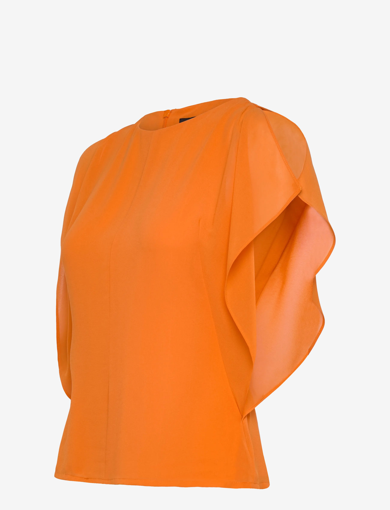 French Connection - EDEN GEORGETTE FLUTTER SLV TOP - Ärmellose tops - papaya orange - 3