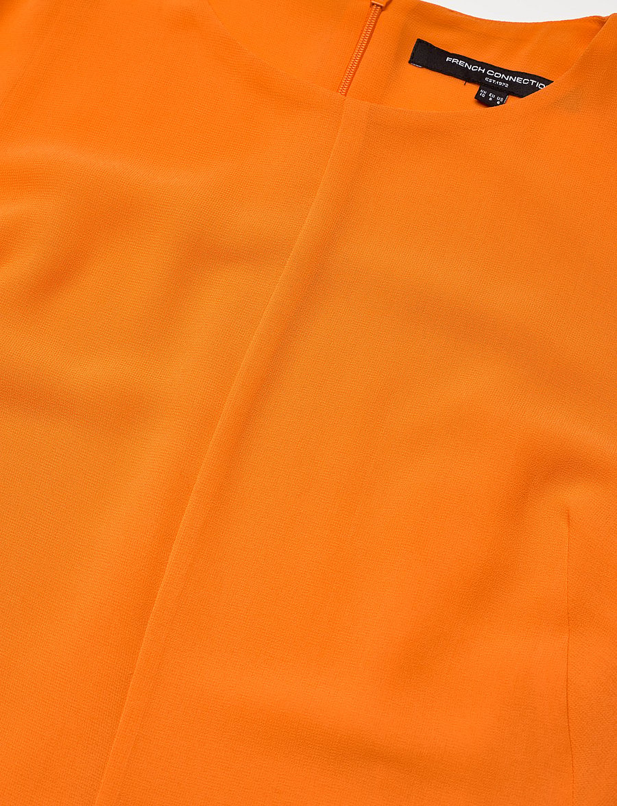 French Connection - EDEN GEORGETTE FLUTTER SLV TOP - Ärmellose tops - papaya orange - 4