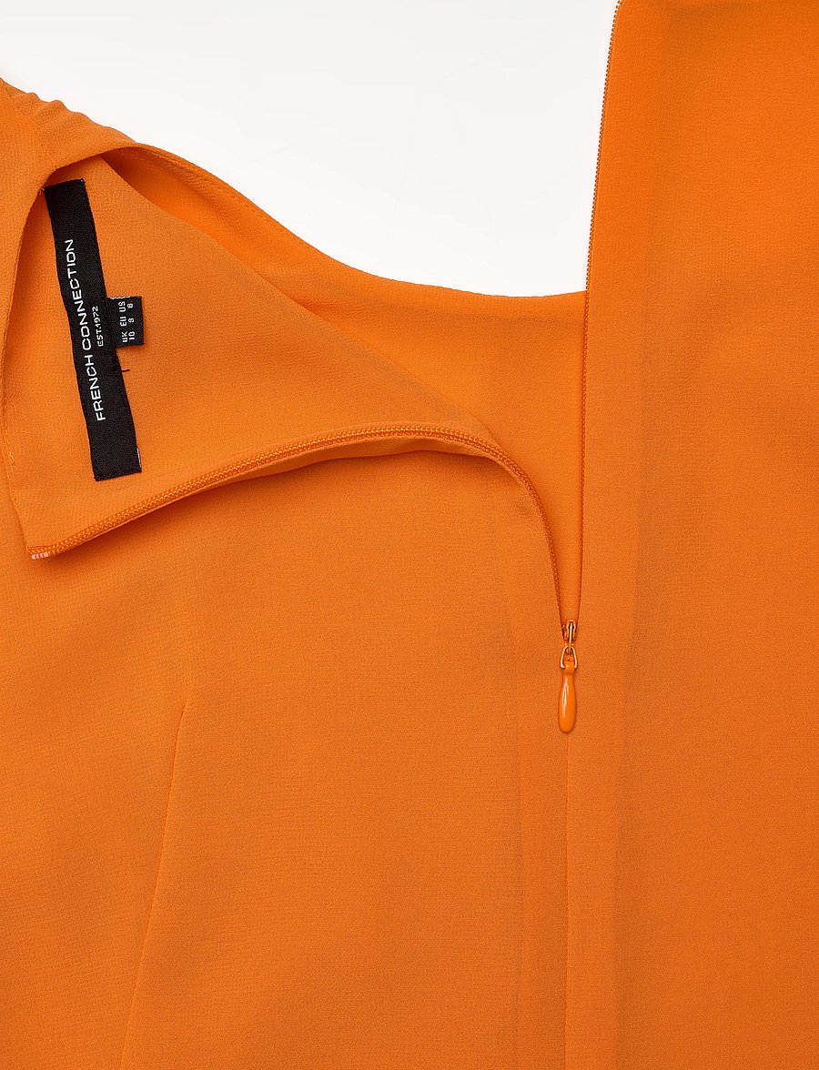 French Connection - EDEN GEORGETTE FLUTTER SLV TOP - Ärmellose tops - papaya orange - 5