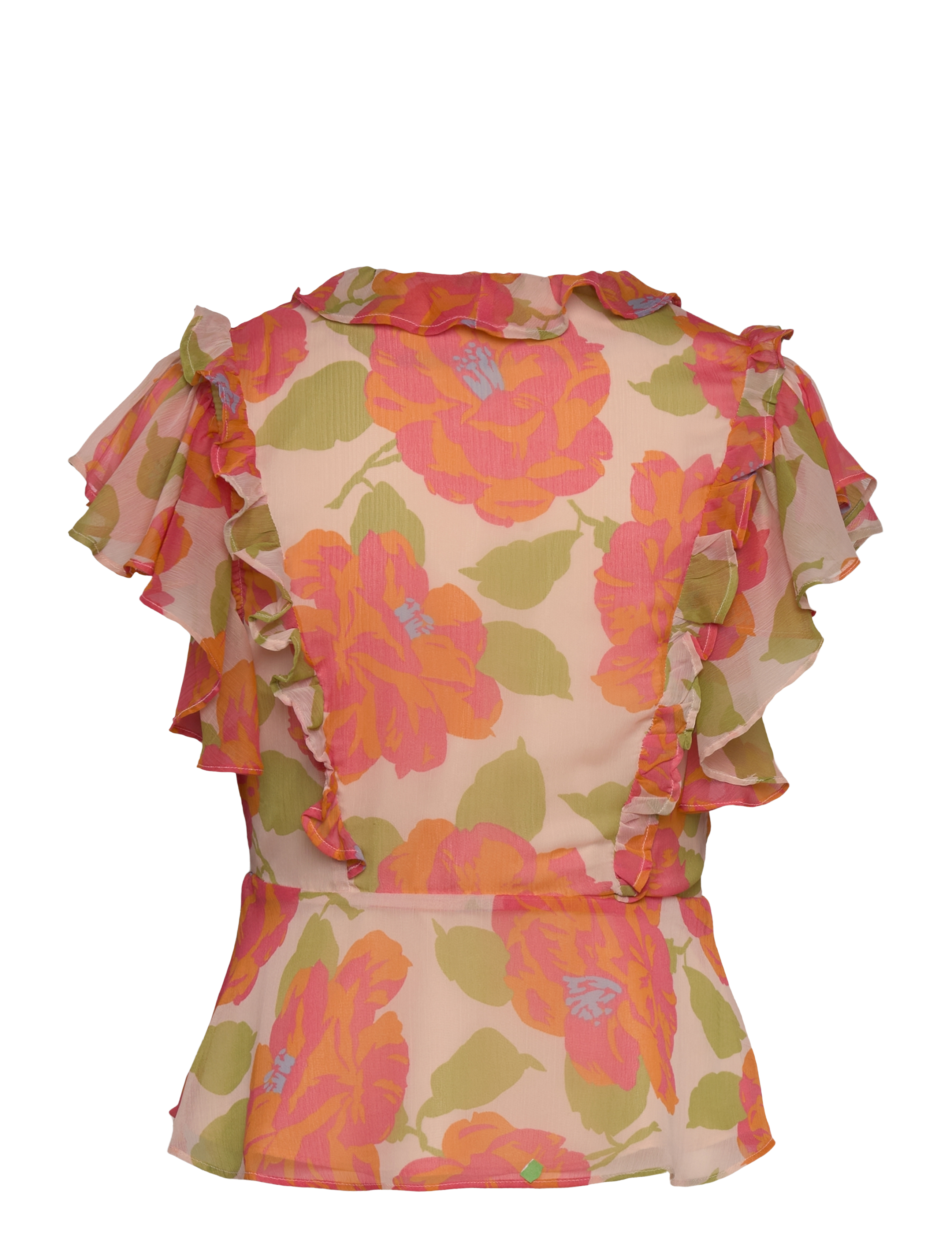 French Connection - LOUISA HALLIE CRINKLE BLOUSE - lyhythihaiset puserot - orange multi - 2