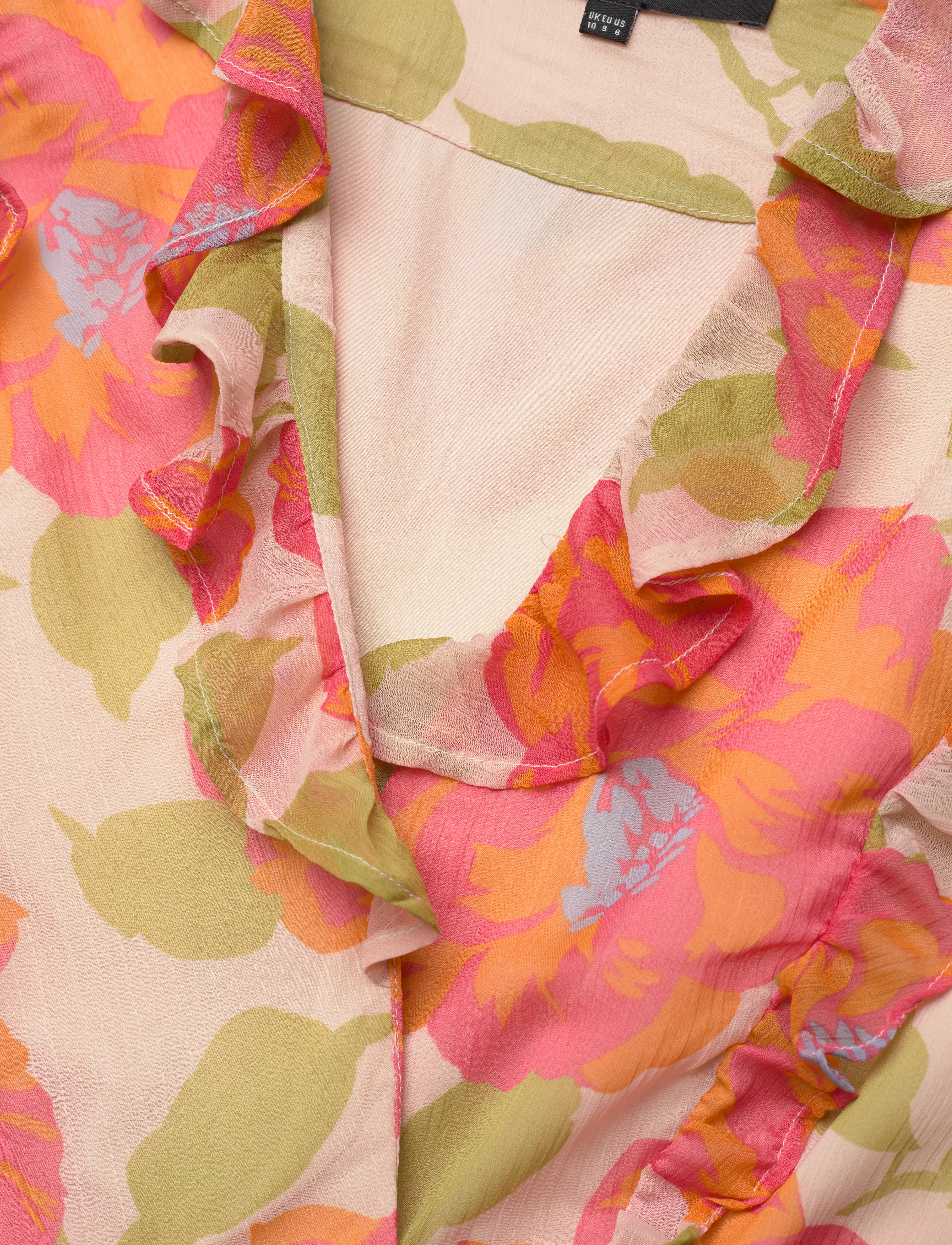 French Connection - LOUISA HALLIE CRINKLE BLOUSE - lyhythihaiset puserot - orange multi - 4