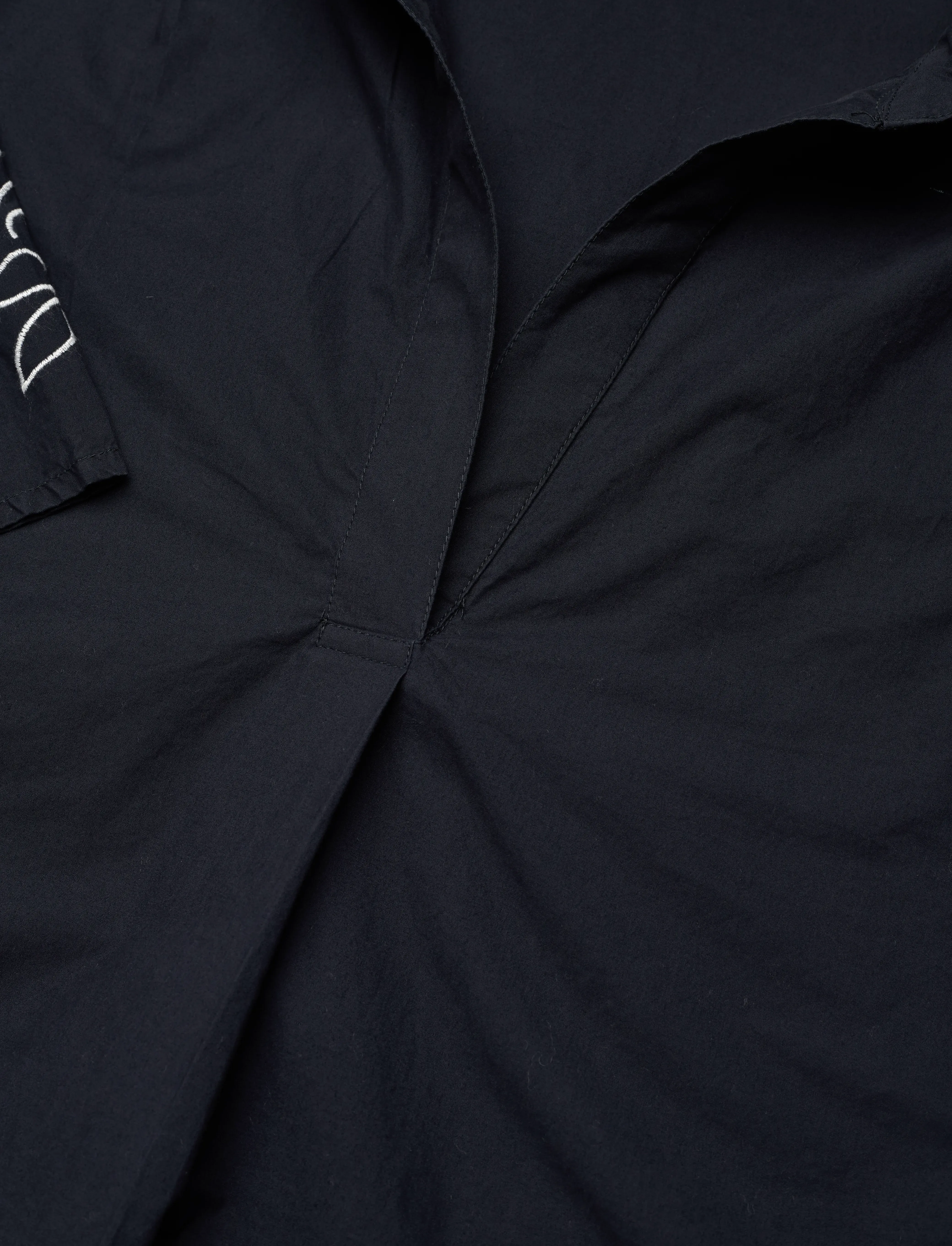 French Connection - ALISSA COTTON POPOVER - koszule z krótkim rękawem - navy/white - 2