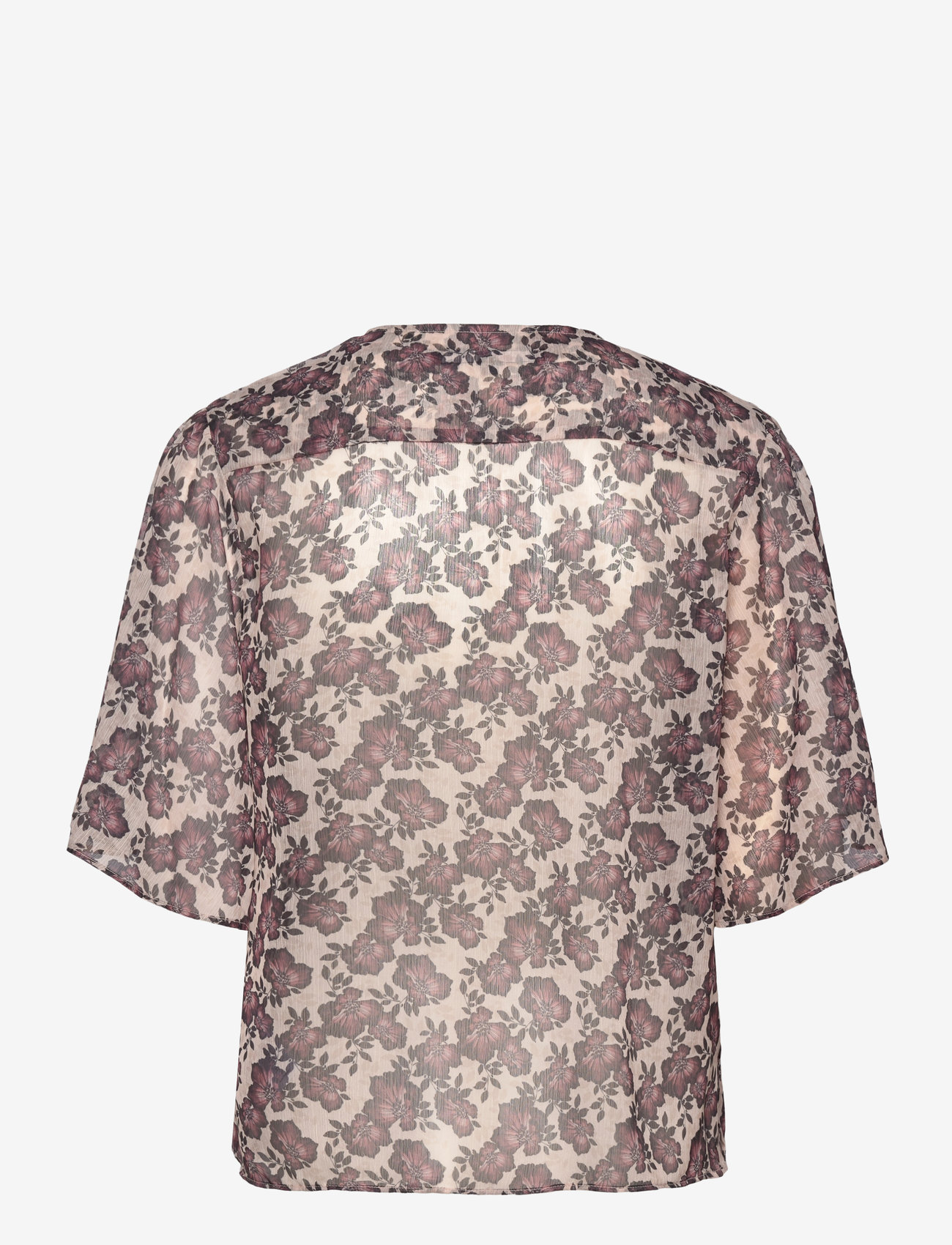 French Connection - ELYSE HALLIE CRINKLE SS TOP - lühikeste varrukatega pluusid - blush pink floral - 1