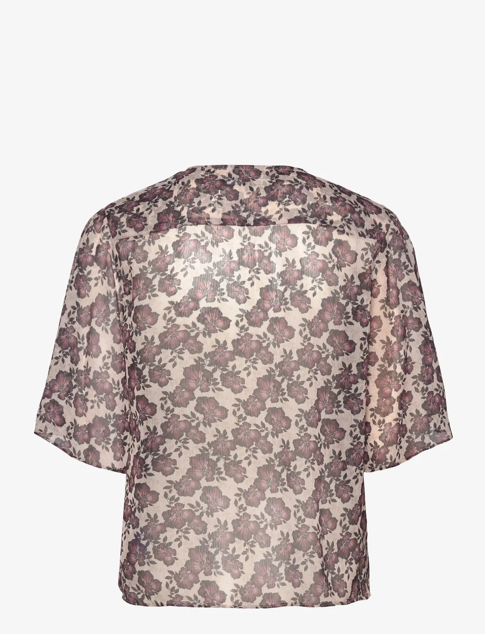 French Connection - ELYSE HALLIE CRINKLE SS TOP - kurzämlige blusen - blush pink floral - 1