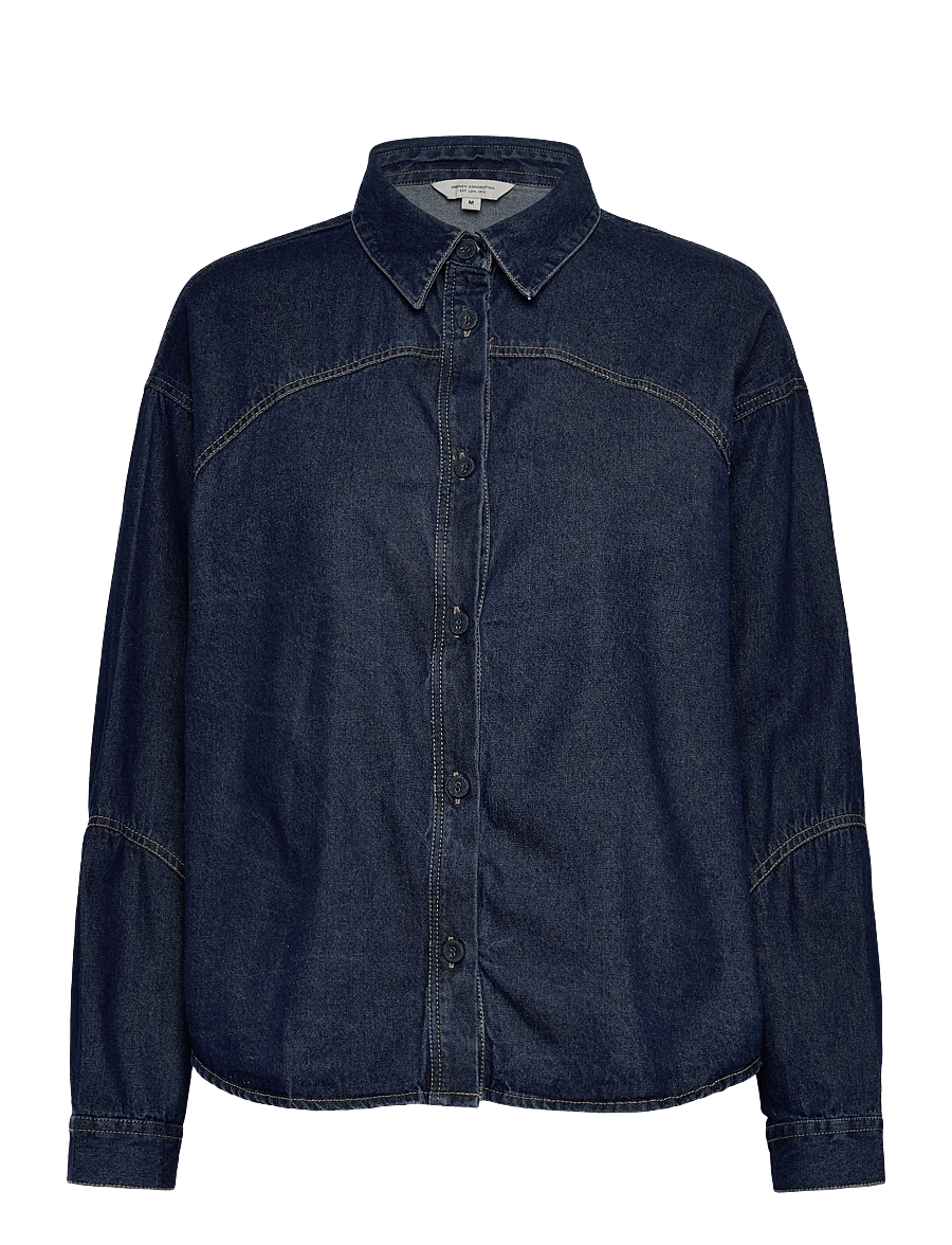 French Connection - ARCHIE DENIM CROP SHIRT - koszule dżinsowe - archie denim - 1