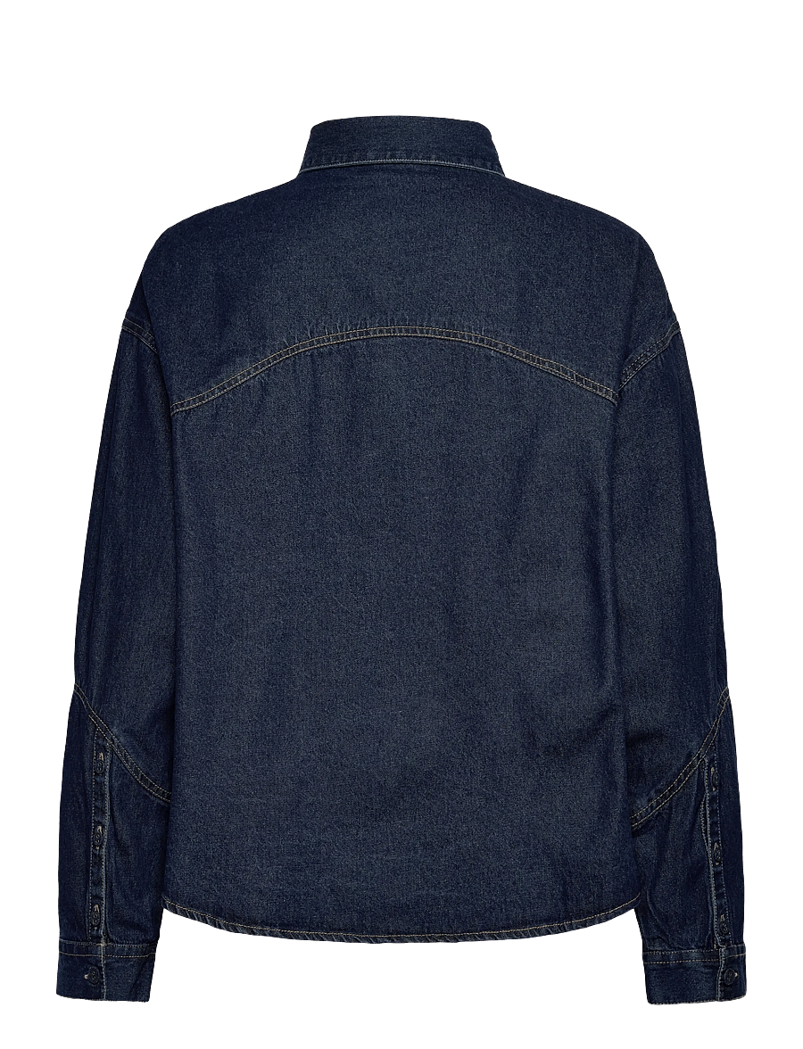 French Connection - ARCHIE DENIM CROP SHIRT - koszule dżinsowe - archie denim - 2
