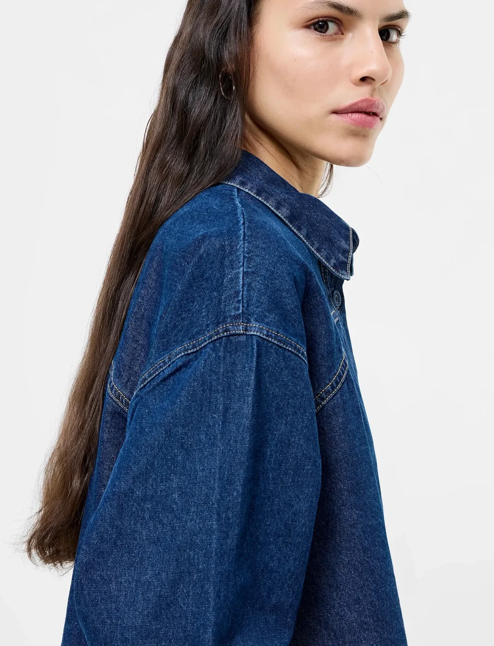 French Connection - ARCHIE DENIM CROP SHIRT - teksasärgid - archie denim - 3
