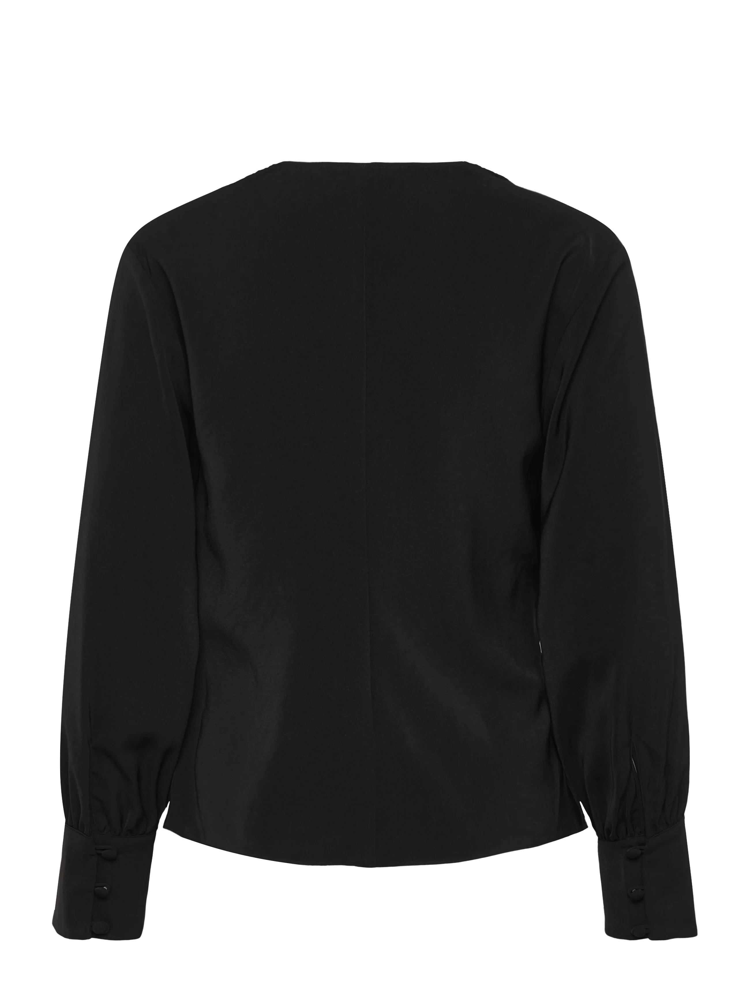 French Connection - LAUREL CREPE PEPLUM TOP - blackout - 2