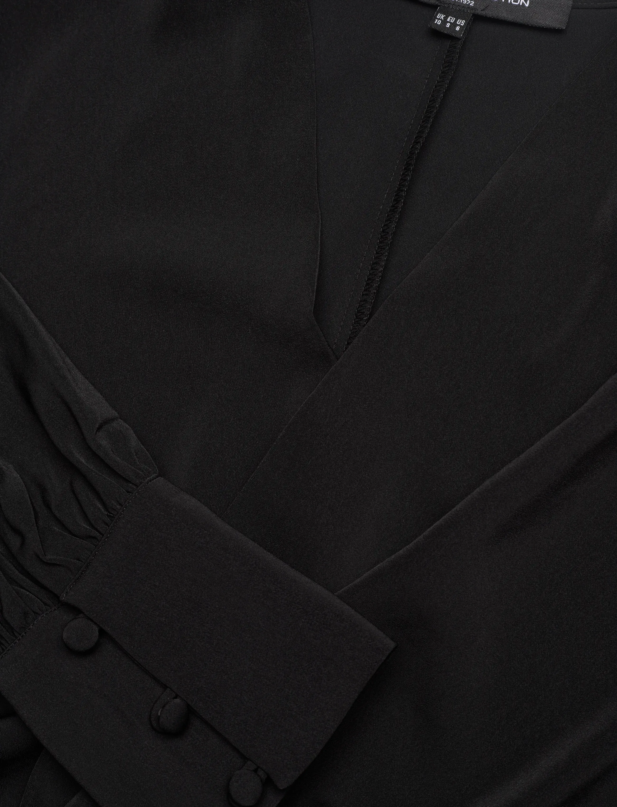 French Connection - LAUREL CREPE PEPLUM TOP - blackout - 5