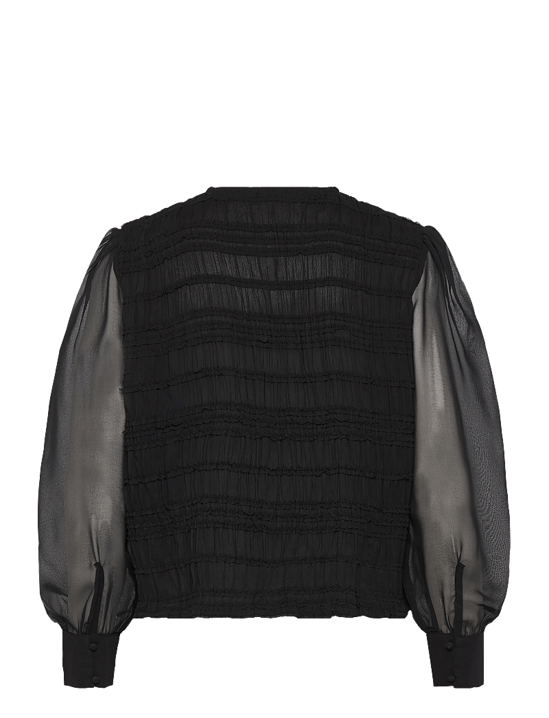 French Connection - CANARY PLEATED SHIRT - langärmlige blusen - black - 2