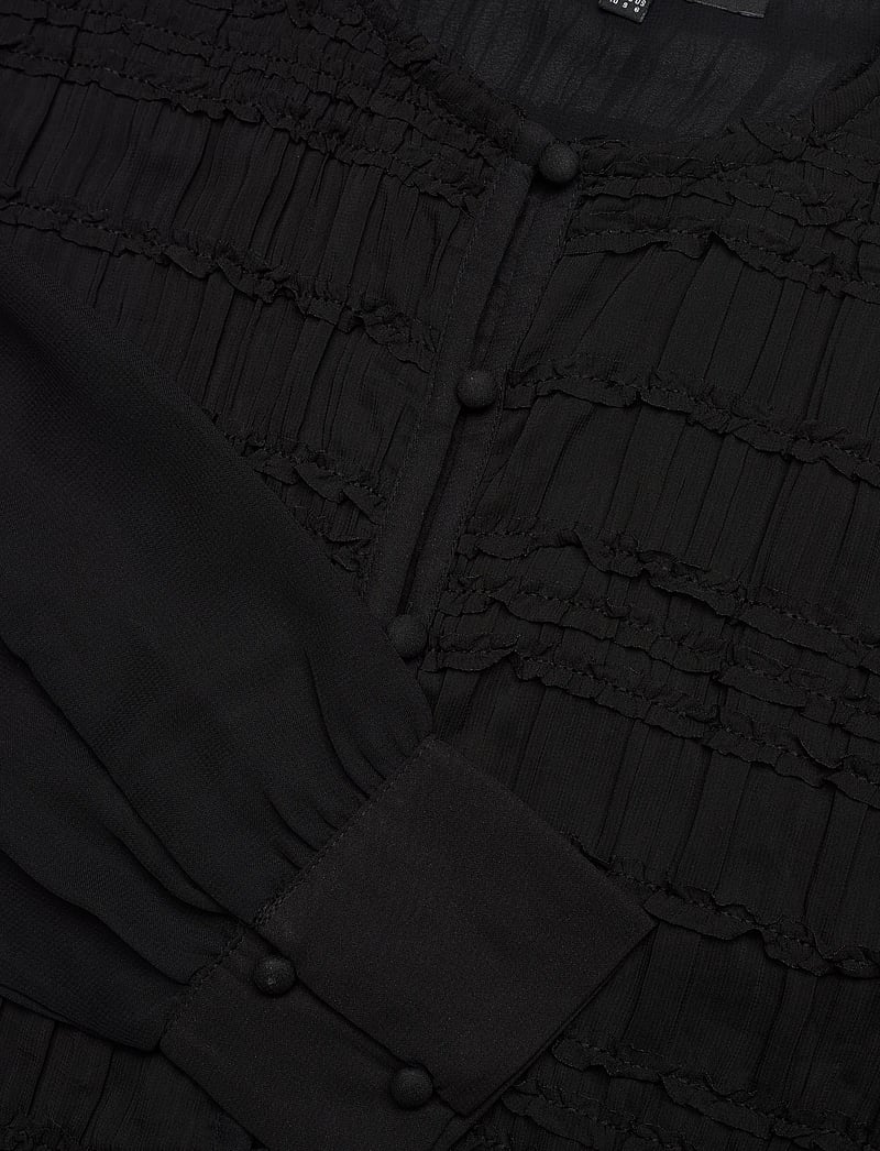 French Connection - CANARY PLEATED SHIRT - langärmlige blusen - black - 5