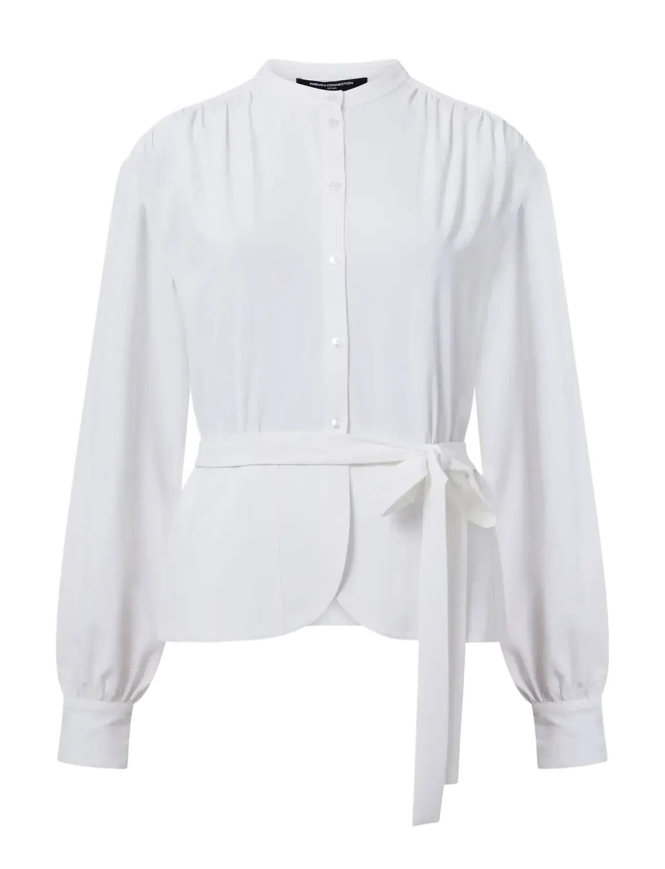 FRENCH CONNECTION Arezzo Ls Waist Tie Shirt Weiß - 40 - Damen