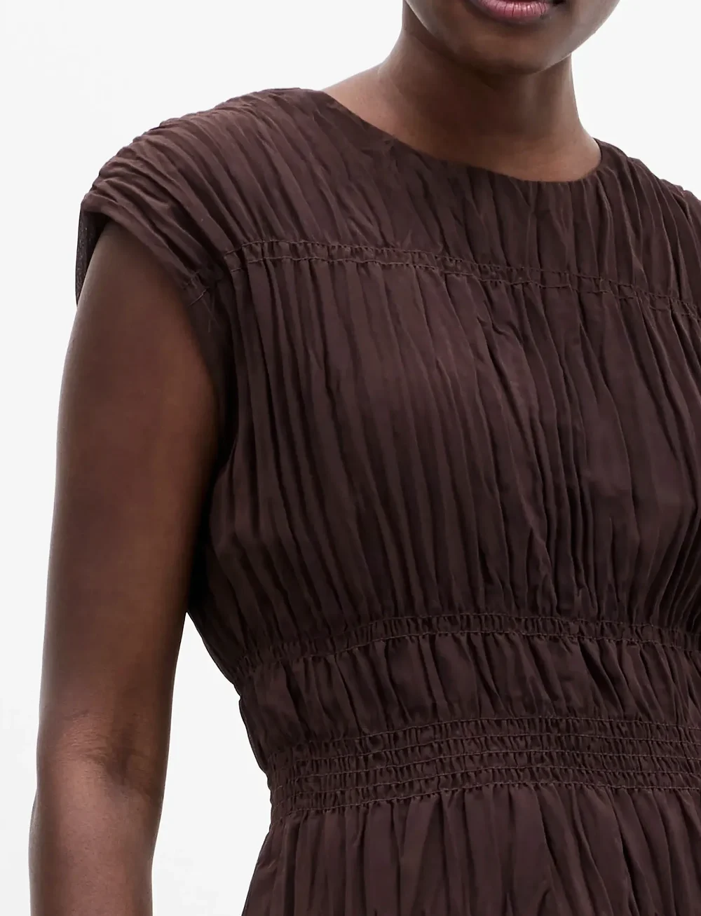 French Connection - SAYLOR GTT SLVLSS TOP - Ärmellose tops - bitter chocolate - 3